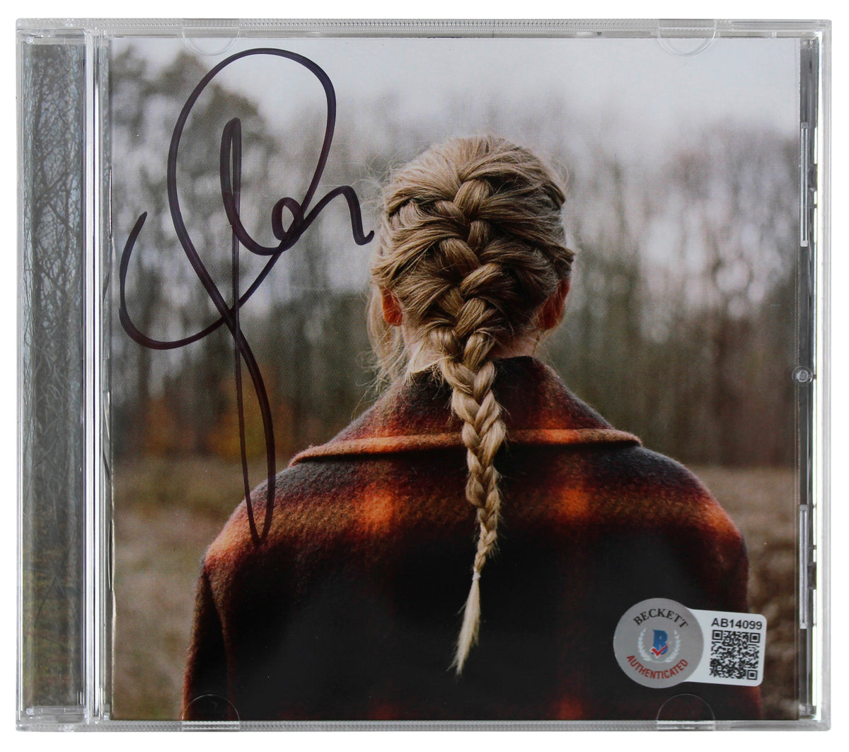 Taylor Swift Authentic Signed Evermore Cd Insert W/ Disk Autographed BAS