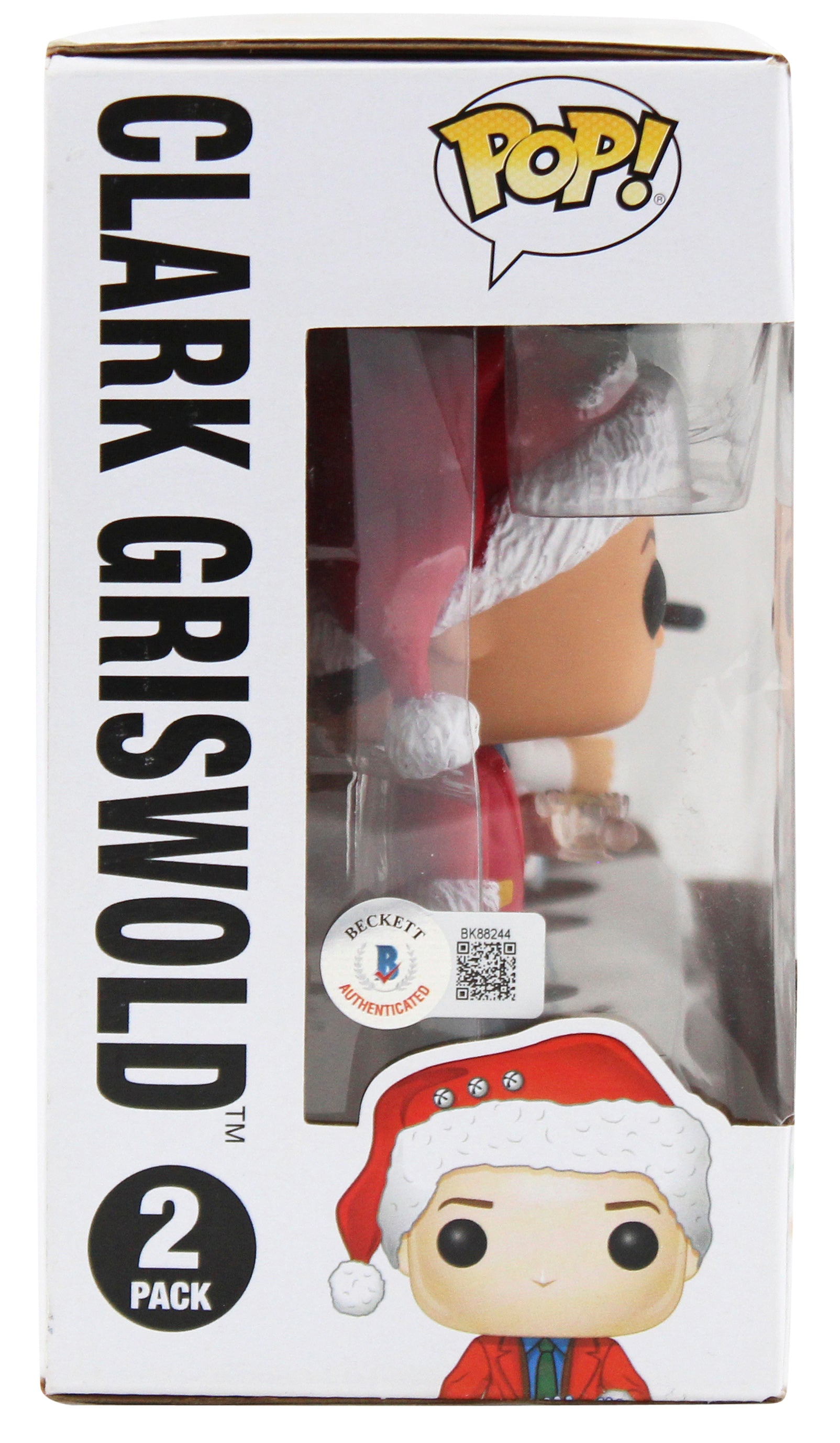 Chevy Chase & Randy Quaid "2x Insc" Signed Funko Pop Vinyl Figure BAS #BK88244