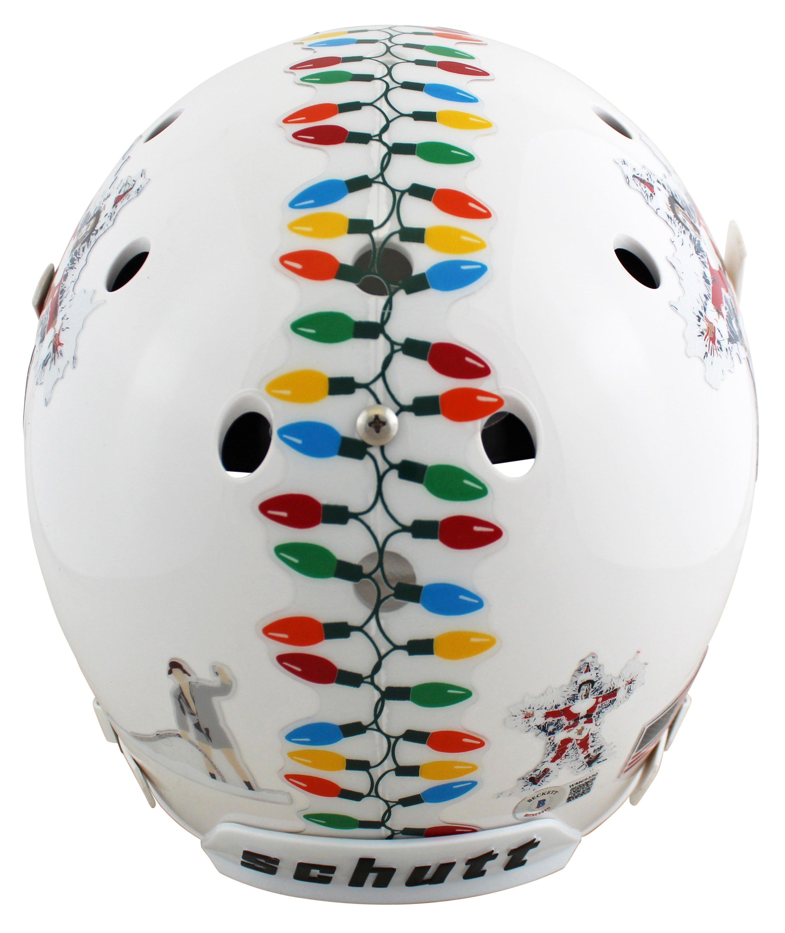 Chevy Chase Christmas Vacation "Clark" Signed Schutt Full Size Rep Helmet BAS
