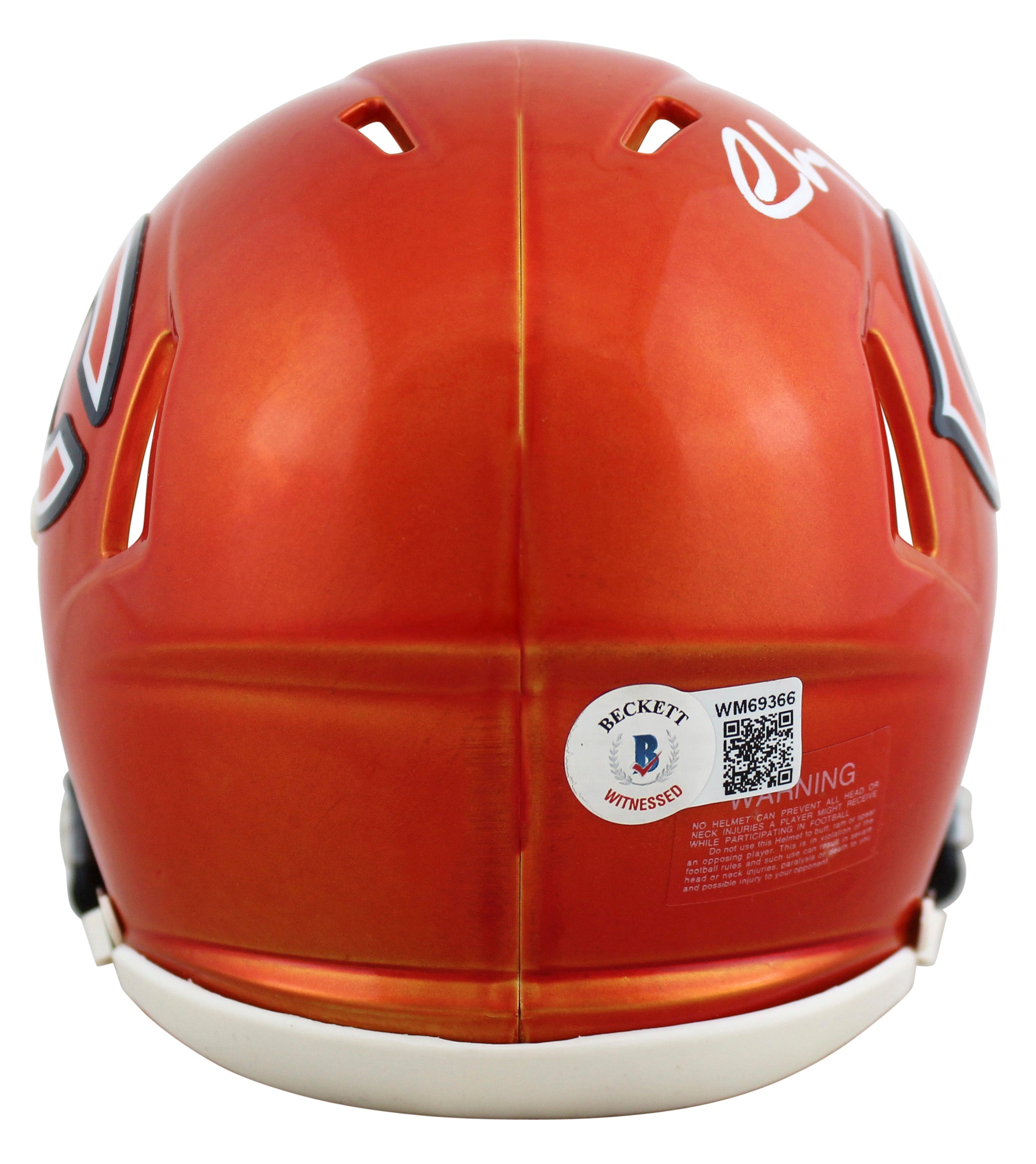 Chevy Chase Christmas Vacation Authentic Signed Flash Speed Mini Helmet BAS Wit