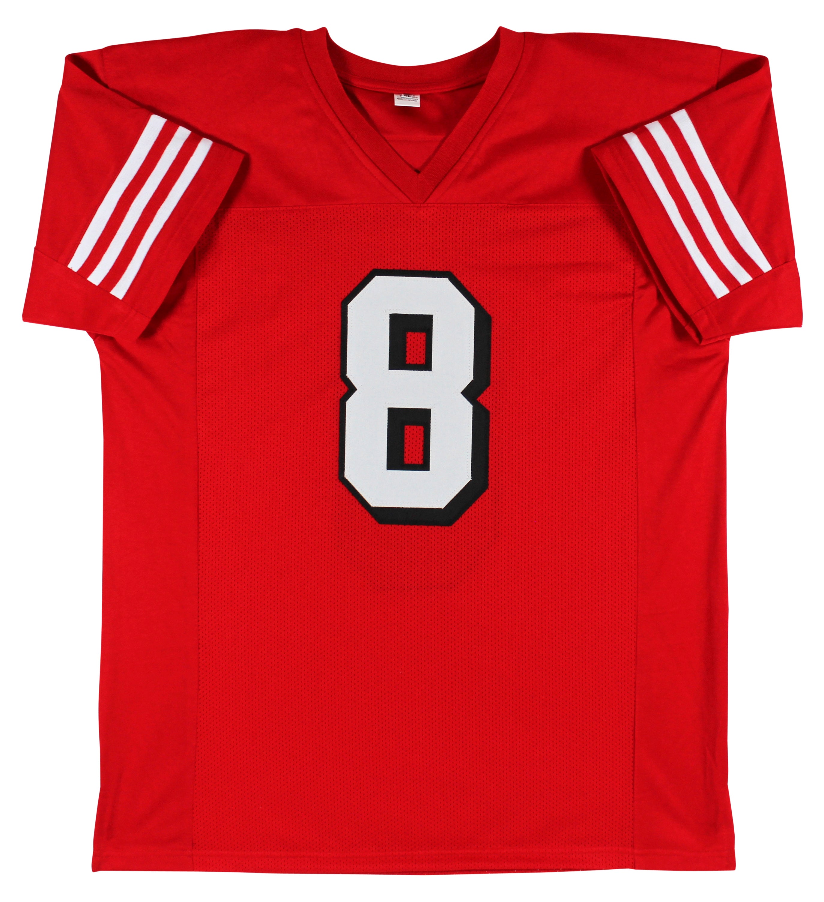 ** HOLIDAY DOORBUSTER ** Steve Young Authentic Signed Red Pro Style Jersey w/ Dropshadow BAS