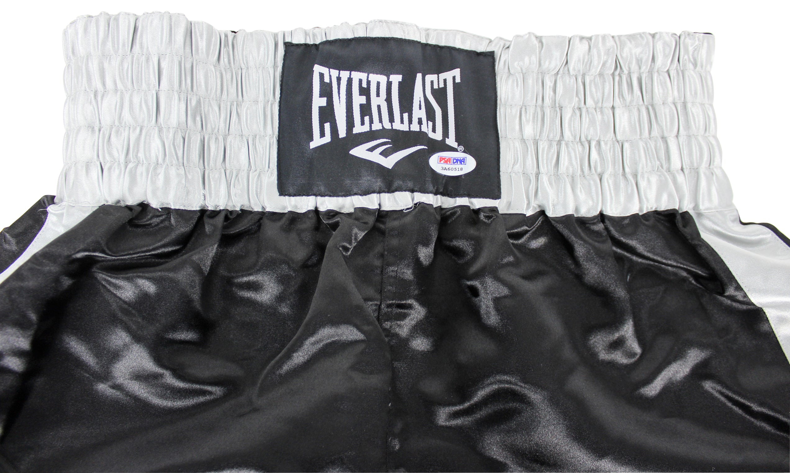 Muhammad Ali & Joe Frazier Signed Black Everlast Boxing Trunks PSA Itp #3A60518