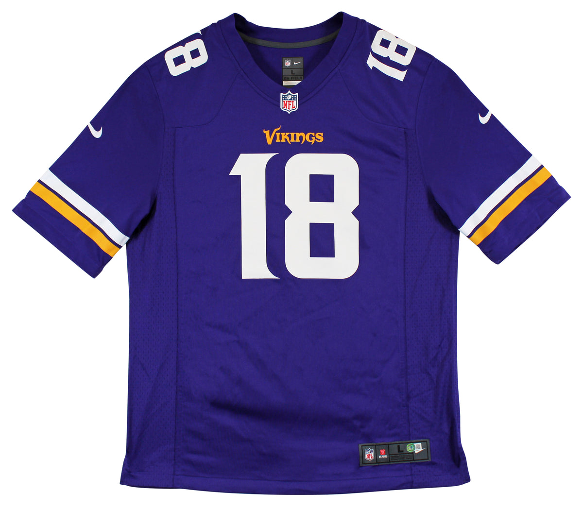 Vikings Justin Jefferson Signed Purple Nike Game Jersey BAS Witnessed #W901833
