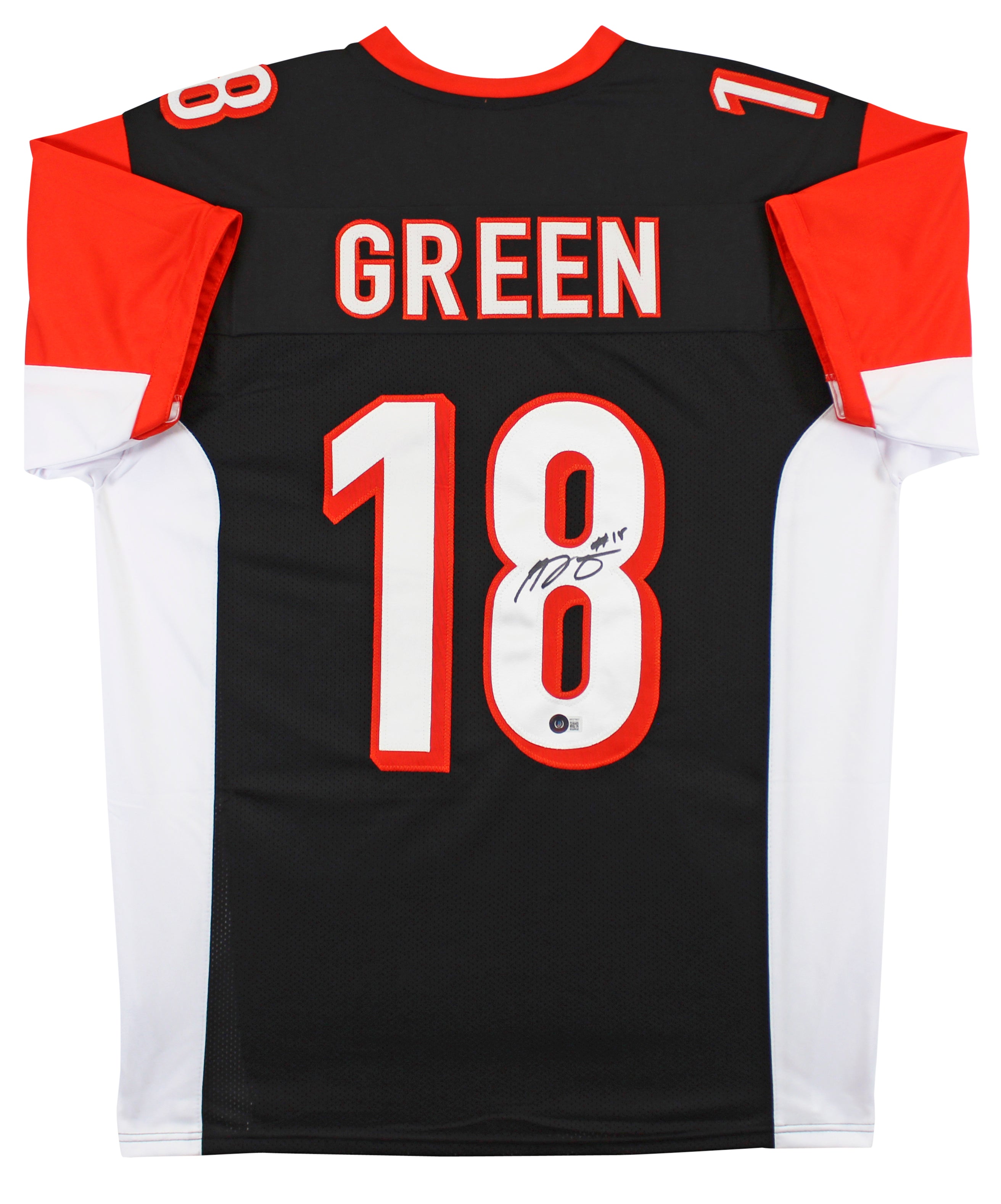 A.J. Green Authentic Signed Black Pro Style Jersey Autographed BAS Witnessed