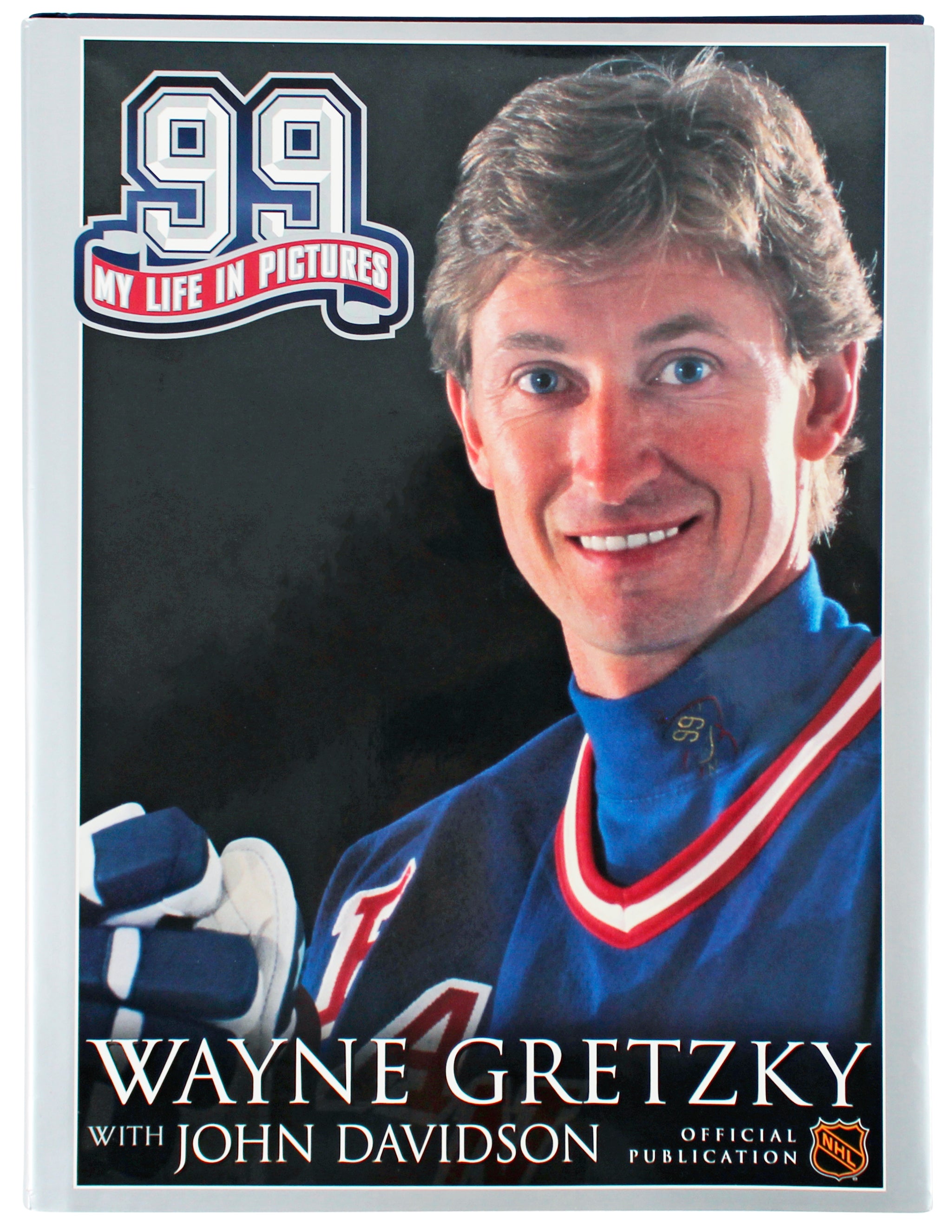 Rangers Wayne Gretzky Signed 99 My Life In Pictures Hard Cover Book BAS #AD64150