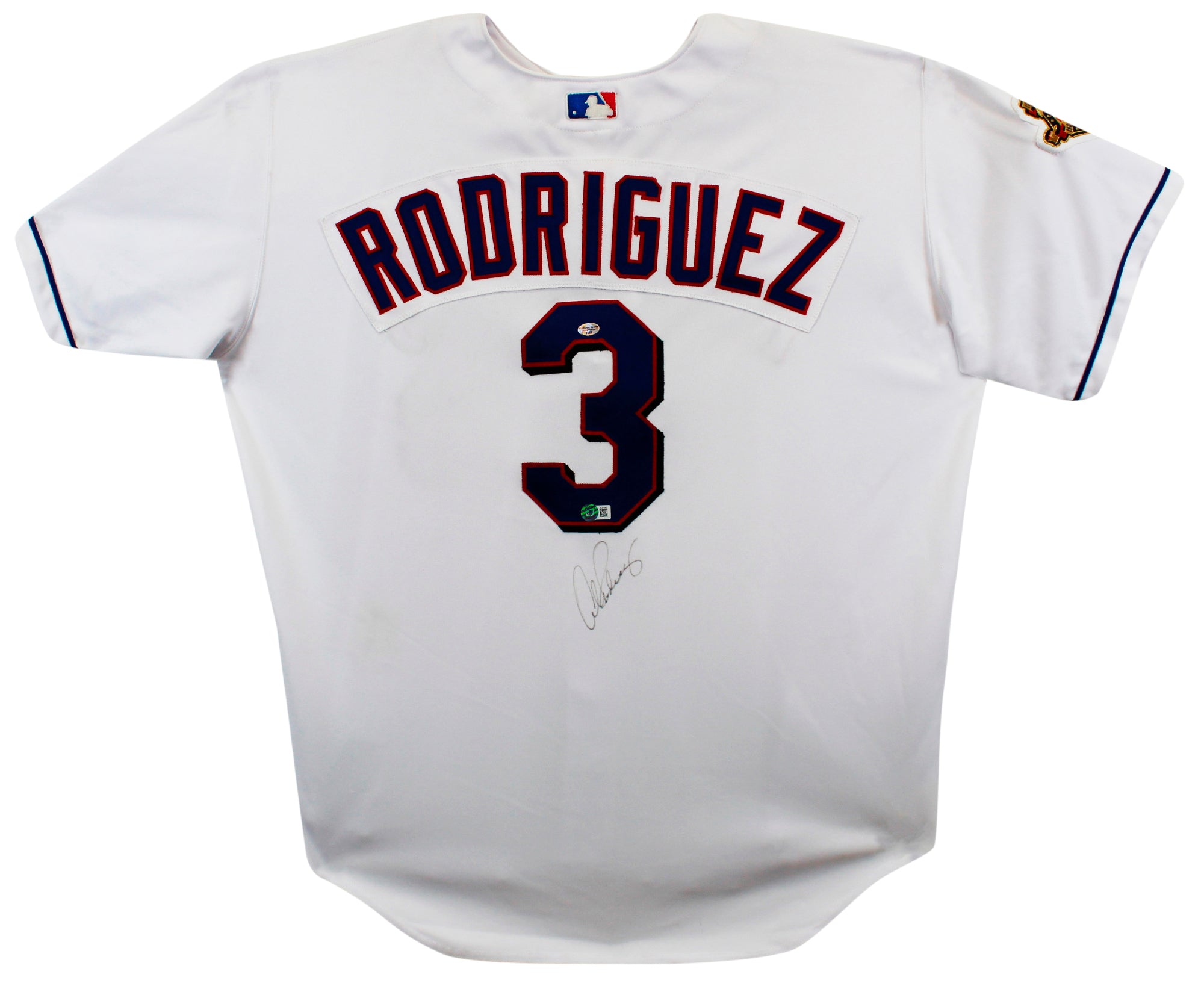 Rangers Alex Rodriguez Signed White Russell Athletic Jersey BAS #BJ07060