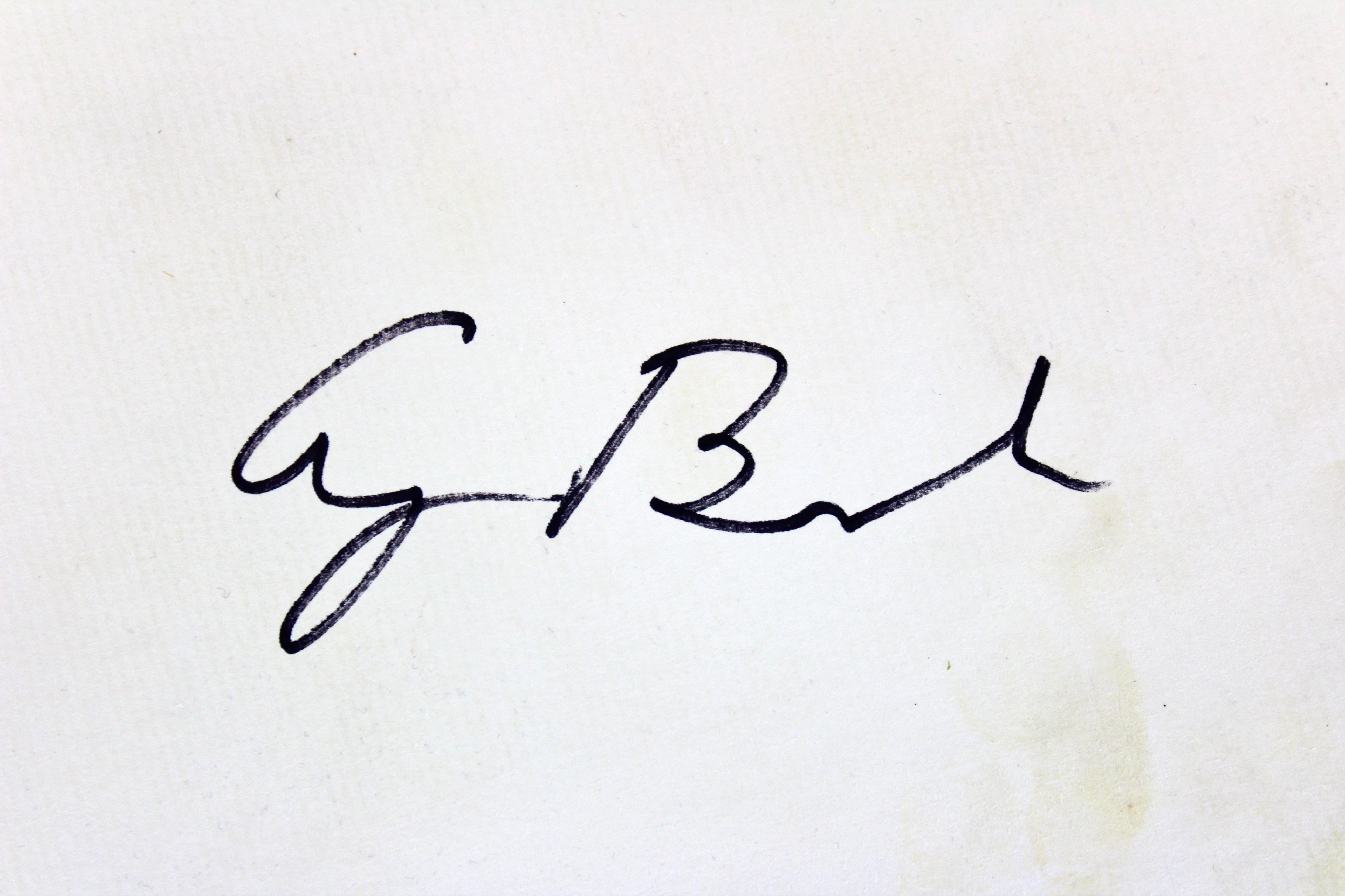 George H.W. Bush Signed 1981 8.5x11 Inauguaration Invitation Program BAS #A70478