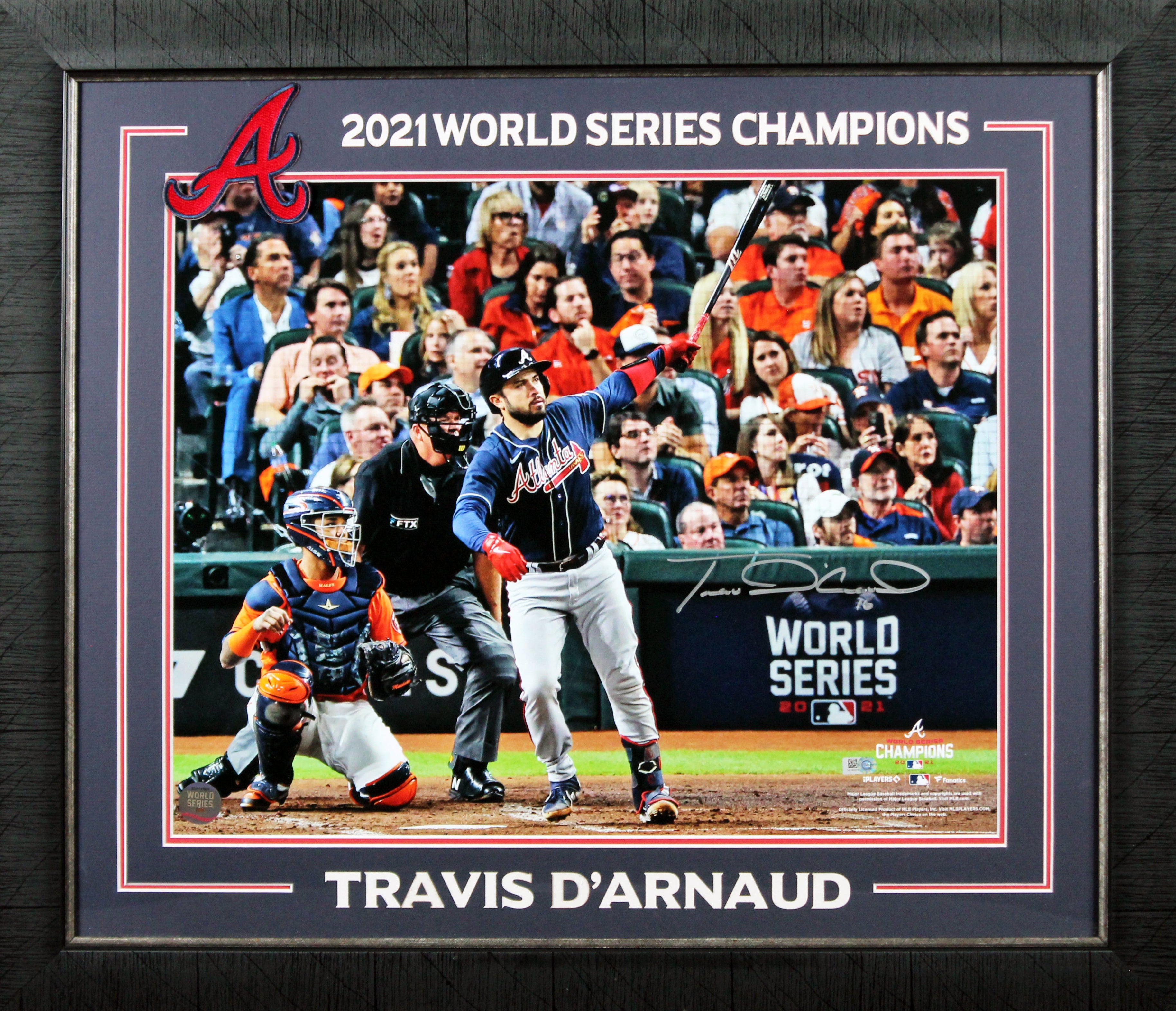 Braves Travis D'Arnaud Authentic Signed 16x20 Framed Photo MLB #VS903072