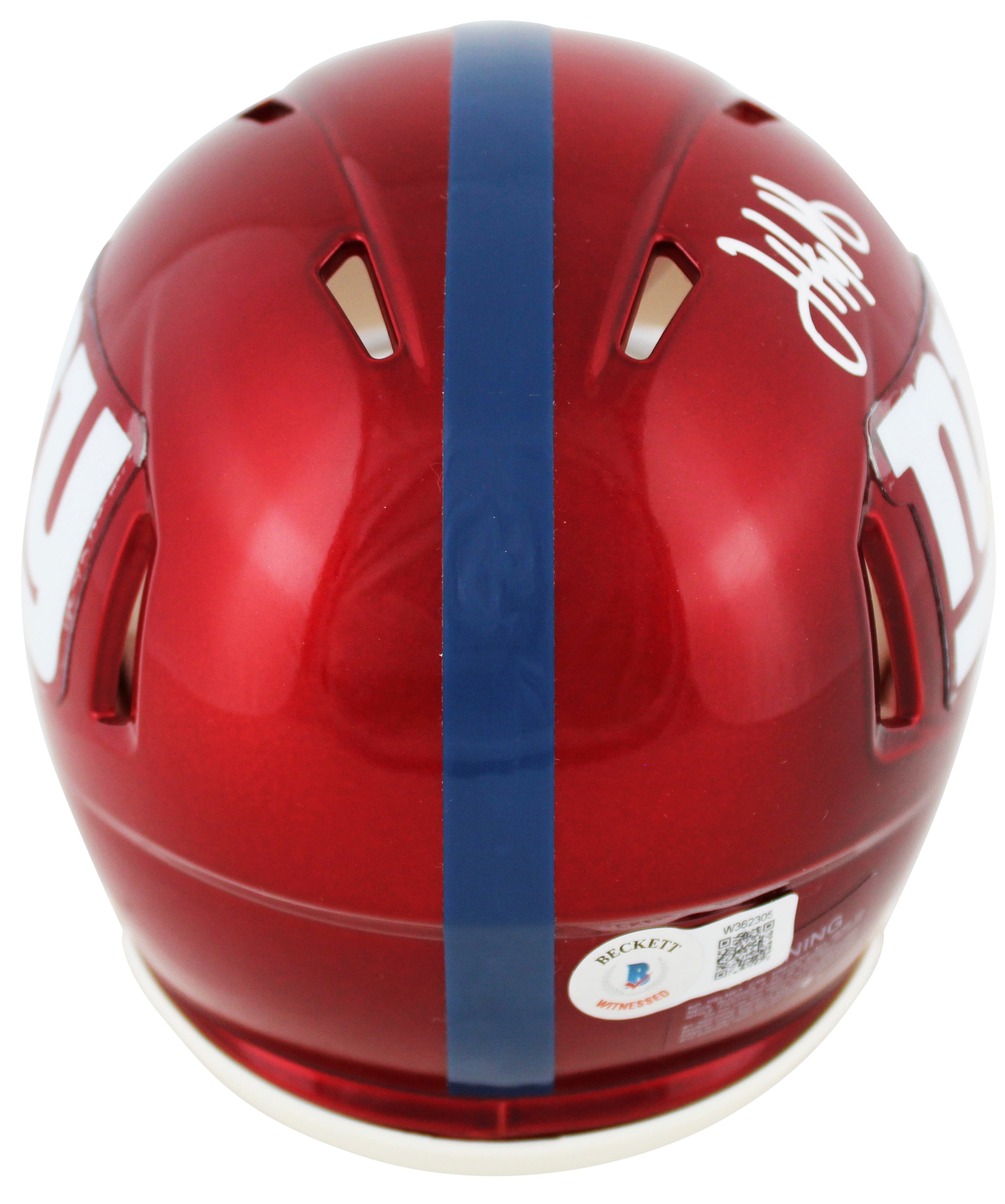 Giants Jalin Hyatt Authentic Signed Flash Speed Mini Helmet BAS Witnessed
