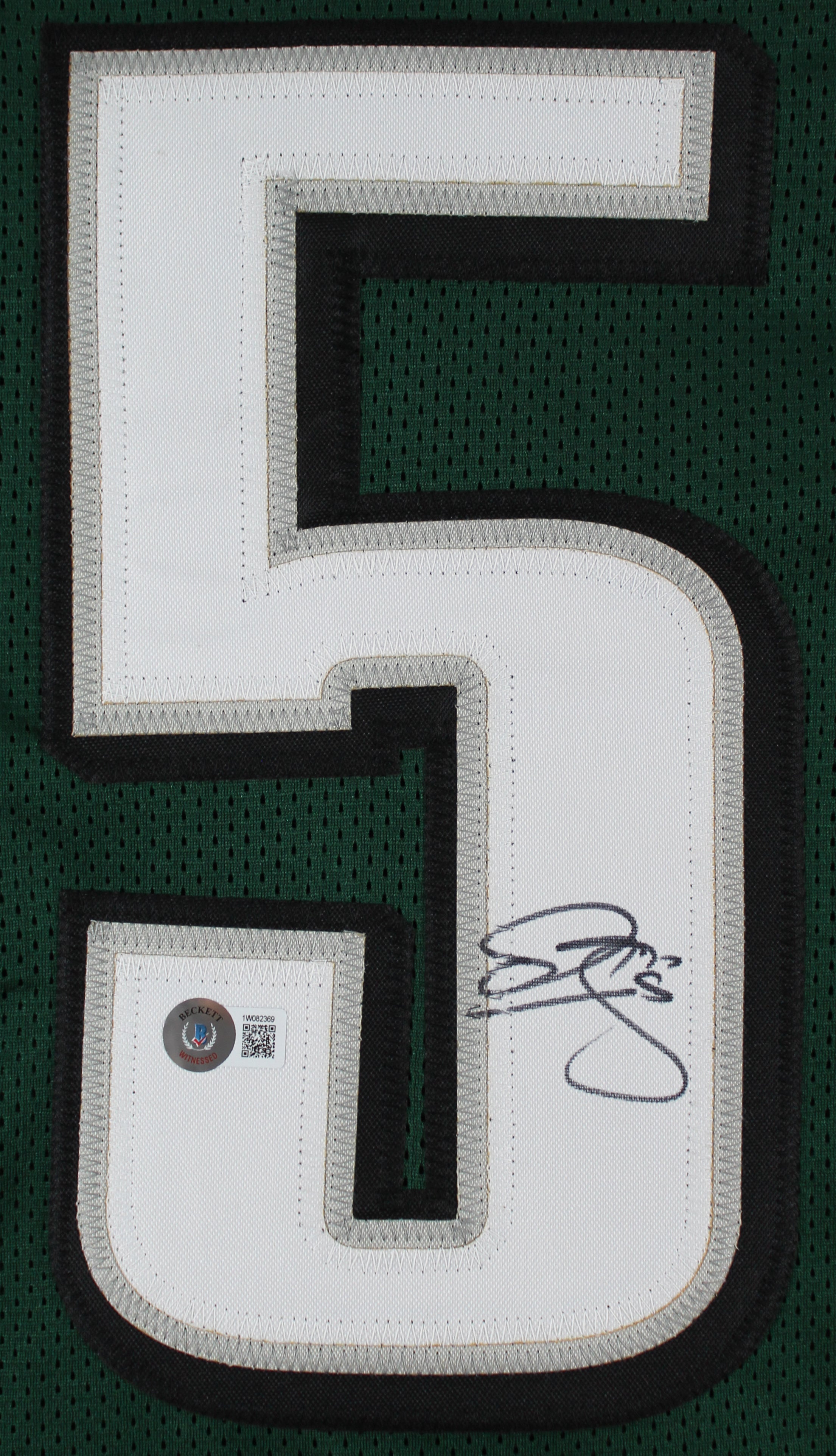 Donovan McNabb Authentic Signed Green Pro Style Jersey BAS Witnessed