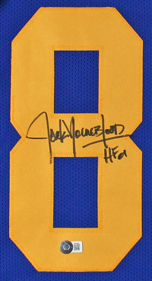 Jack Youngblood "HOF 01" Signed Blue Pro Style Jersey Autographed BAS