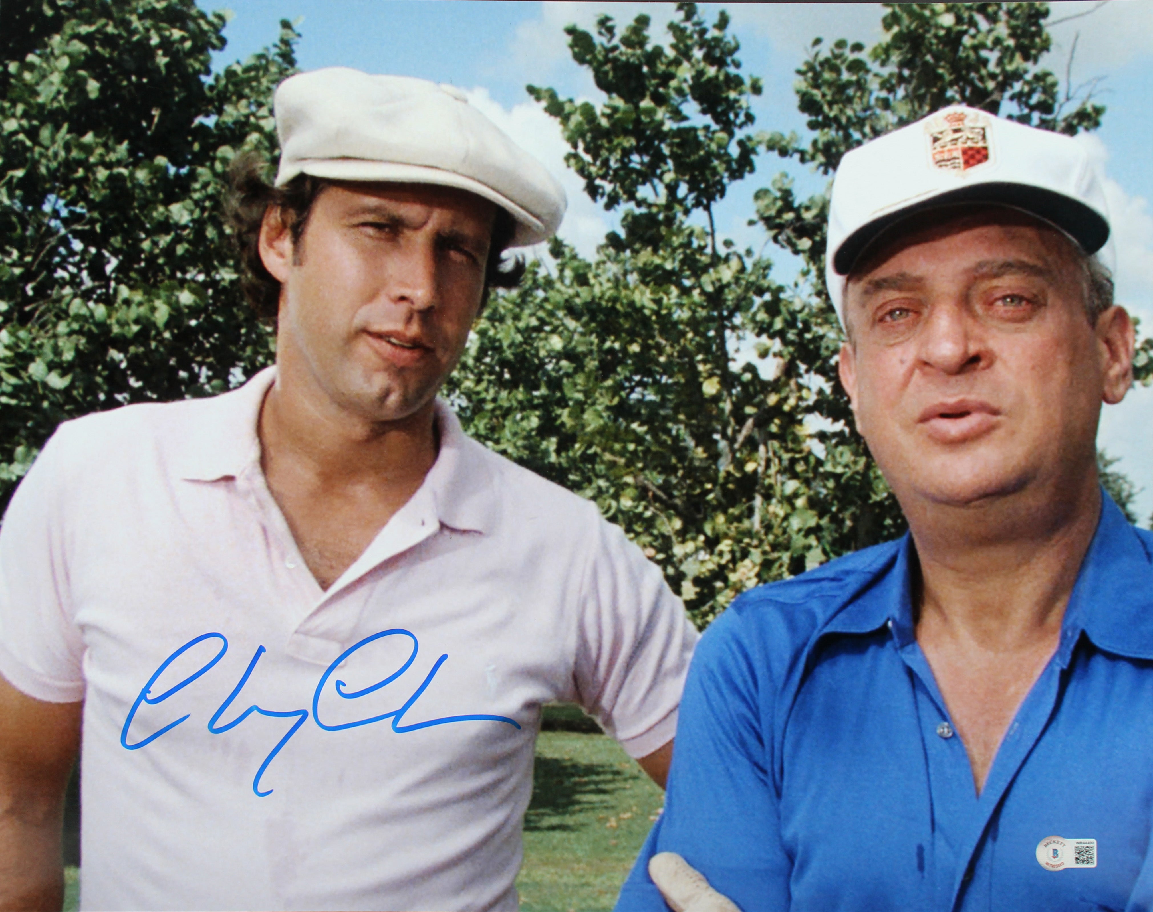 Chevy Chase Caddyshack Authentic Signed 16X20 Photo w/Dangerfield BAS Witnessed