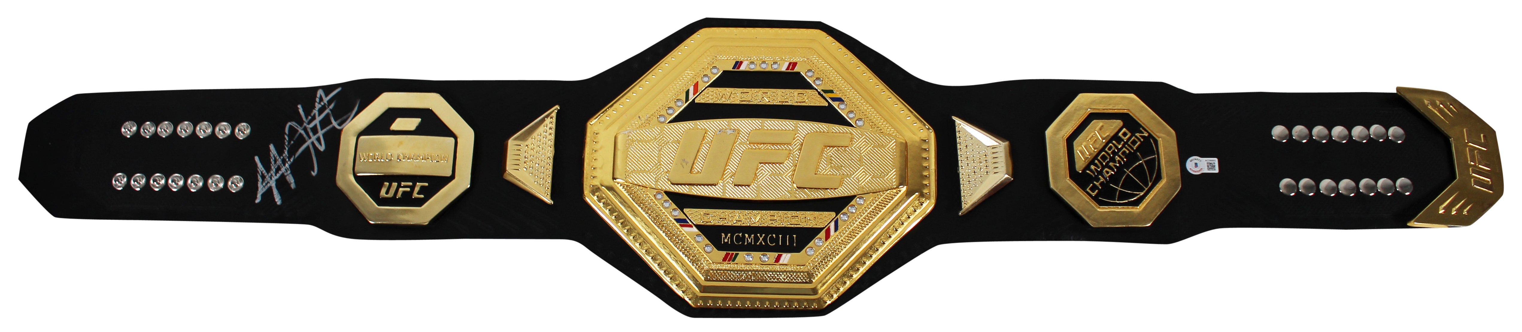 Khabib Nurmagomedov Authentic Signed UFC World Championship Full Size Belt BAS