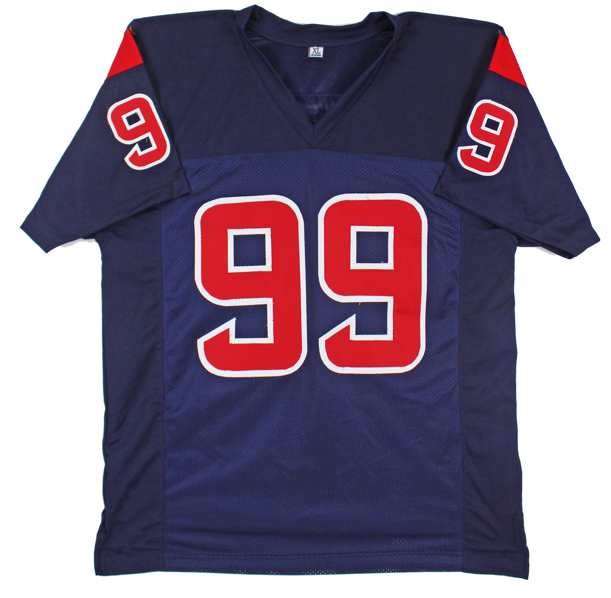 J.J. Watt Authentic Signed Navy Blue Color Rush Pro Style Jersey JSA Witness