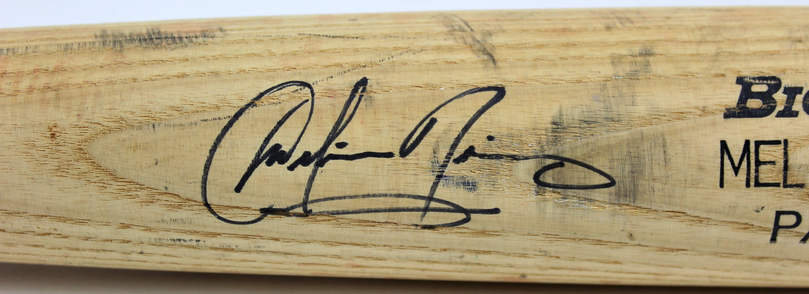 Padres Melvin Nieves Signed Game Used Rawlings Adirondack Big Stick Bat PPC COA