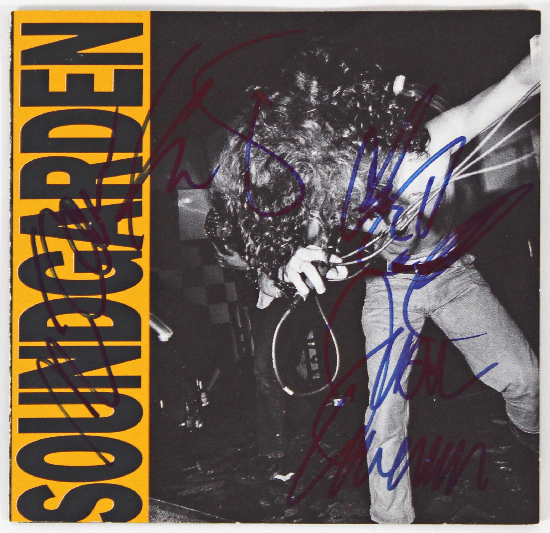 Soundgarden (3) Cornell, Thayil, Shepherd & Cameron Signed Insert W/ Disk BAS