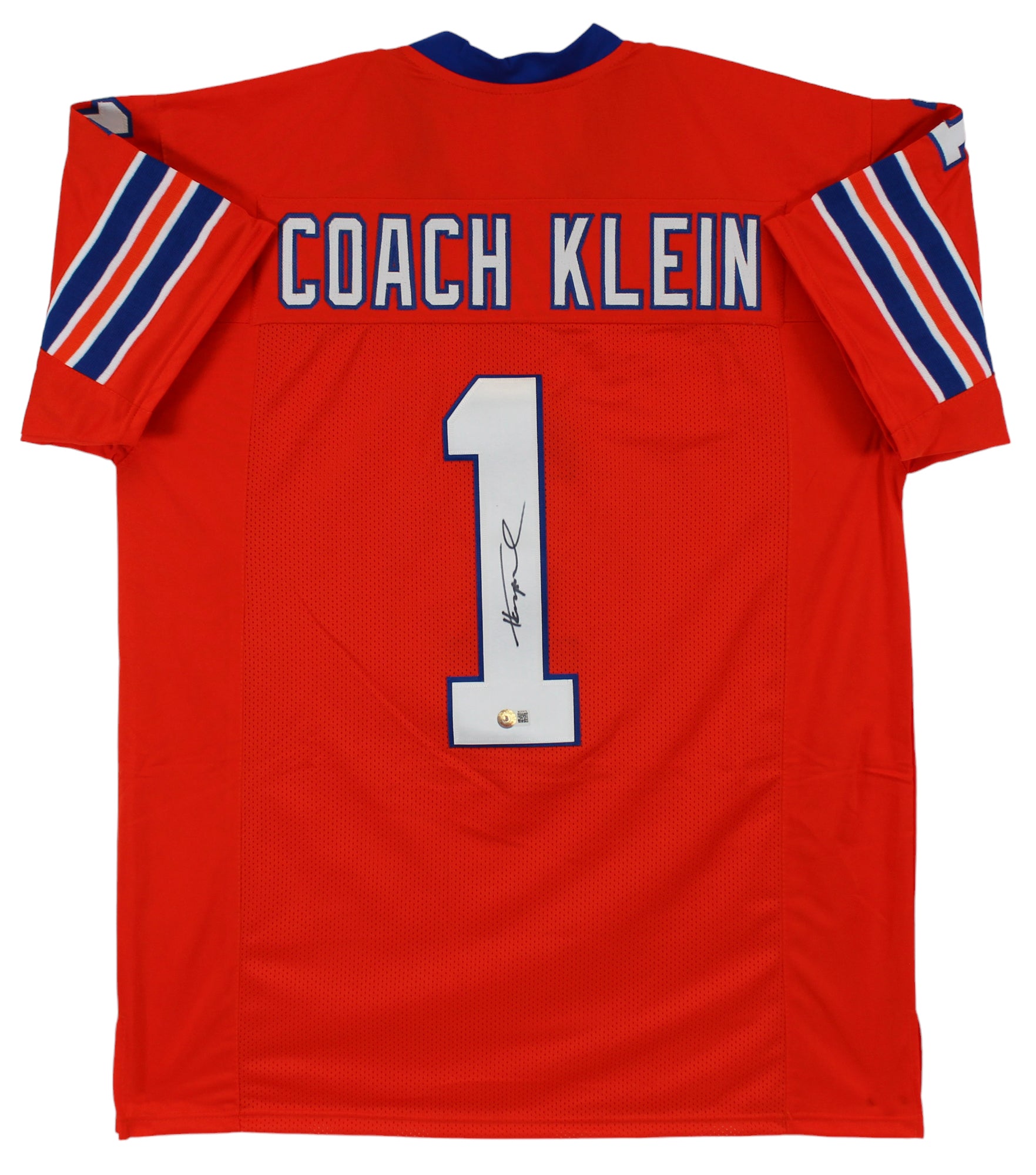 Henry Winkler The Waterboy Authentic Signed Coach Klein Orange Jersey BAS