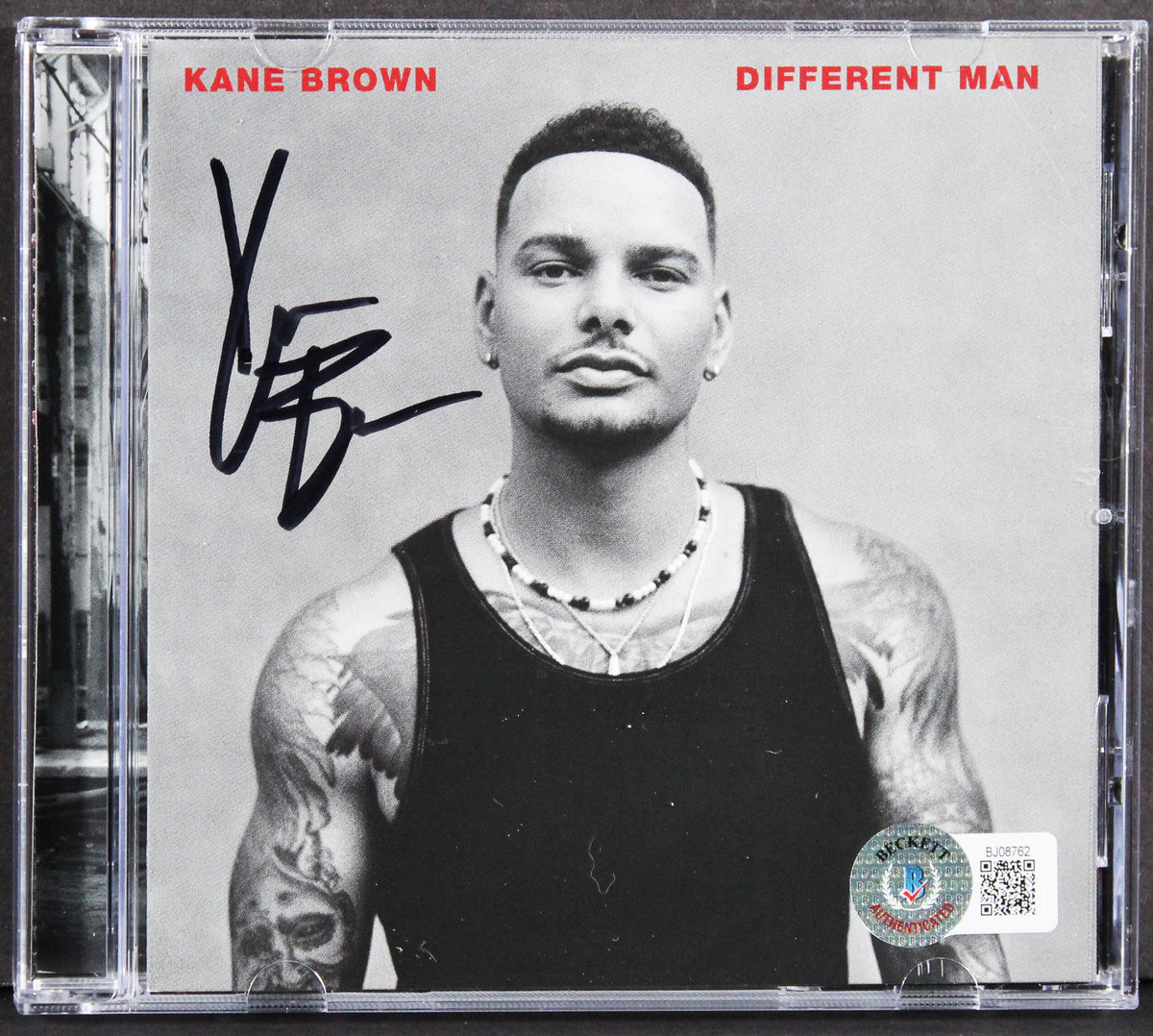 Kane Brown Authentic Signed Different Man Cd Insert W/ Disk BAS #BJ08762