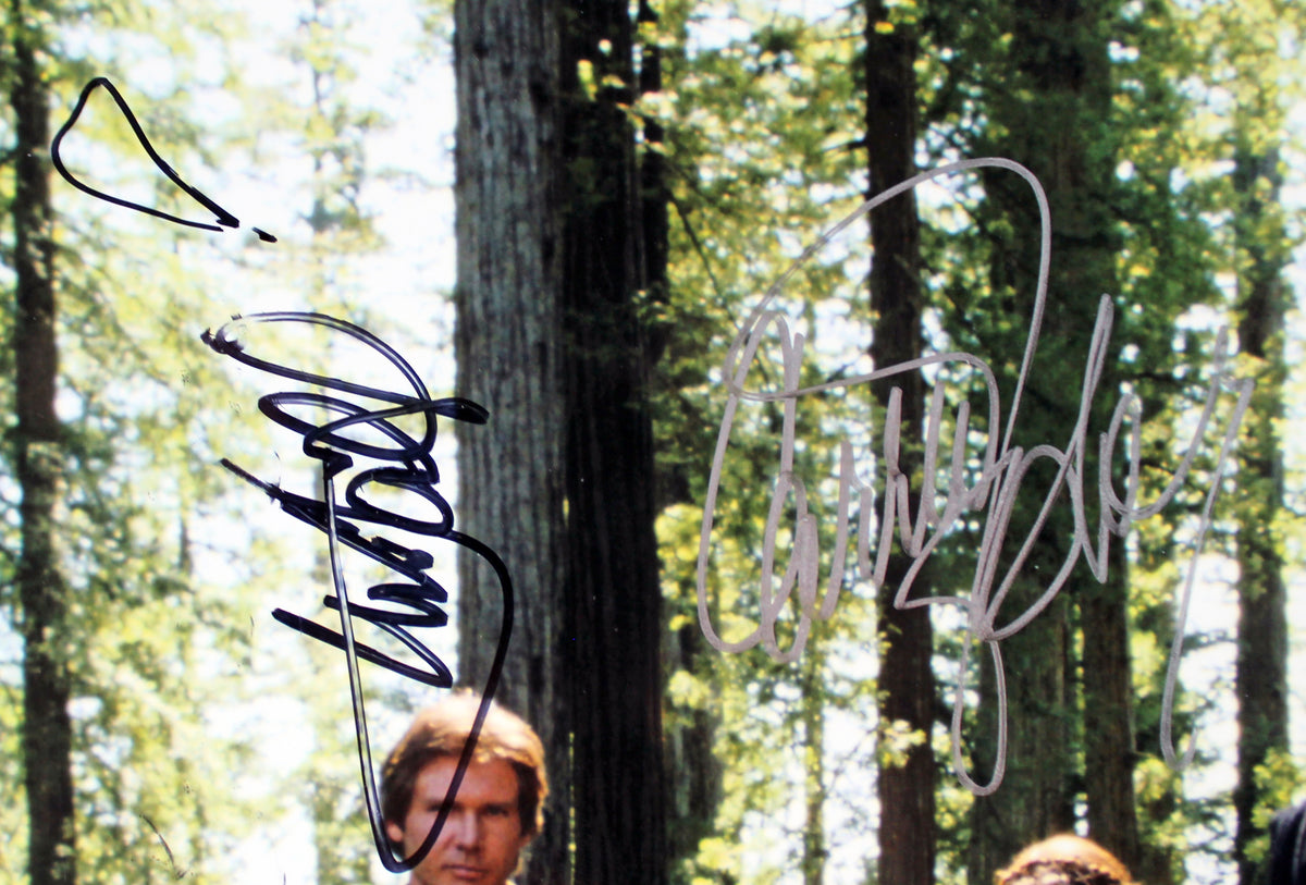 Star Wars (6) Ford, Hamill, Fisher, Daniels +2 Signed 11x14 Photo BAS #A68430