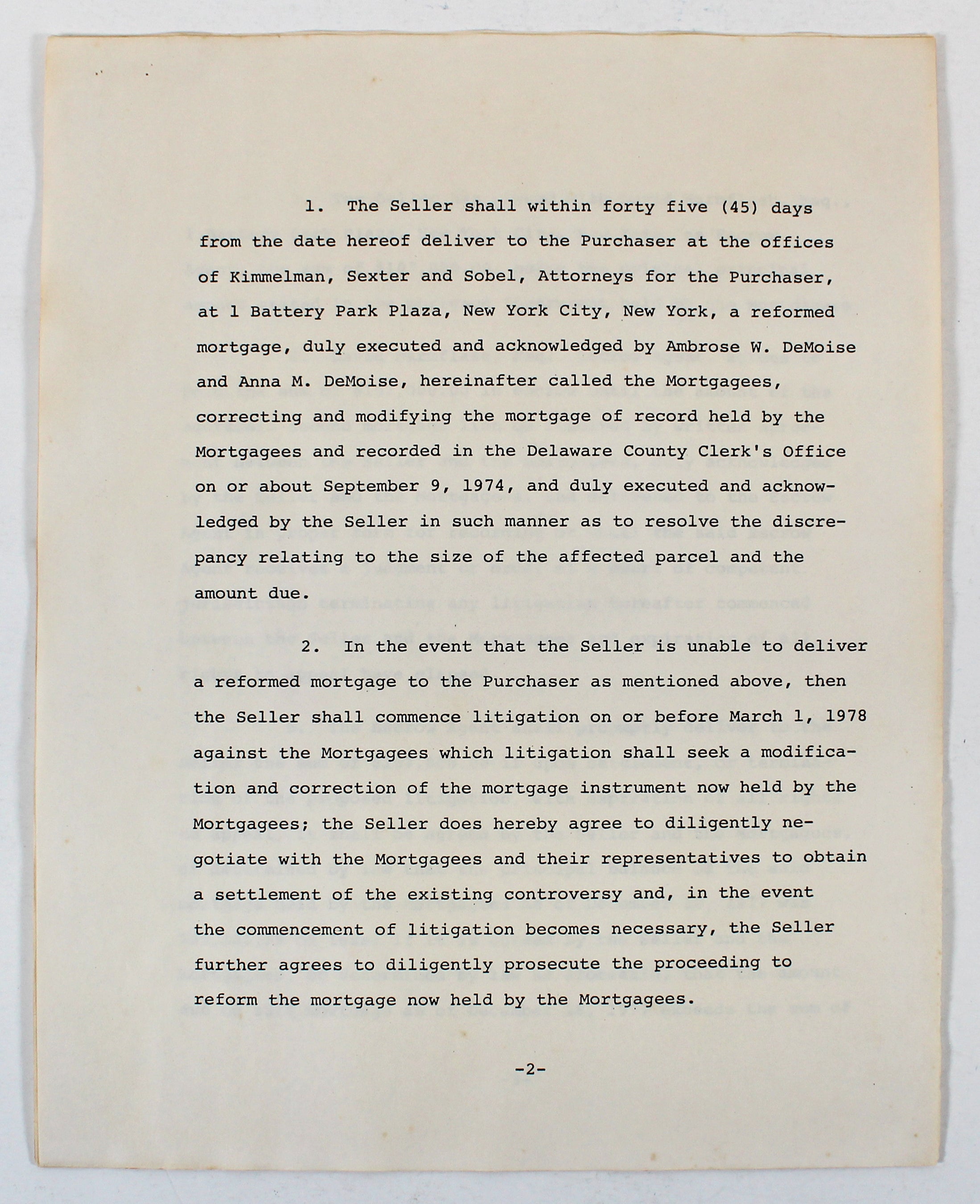 John Lennon & Yoko Ono Authentic Signed 8.5x11 6 Page Contract BAS #AC33439