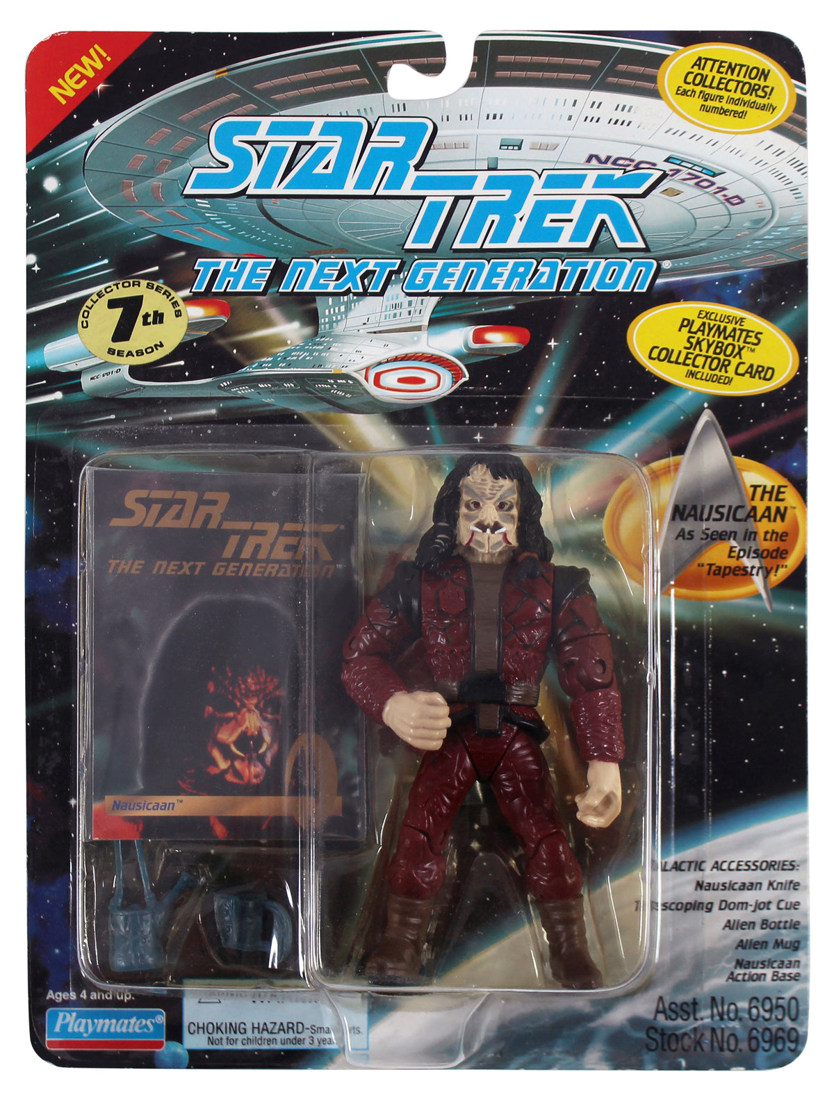 Star Trek The Next Generation The Nausicaan, Troi, & Yar Playmates Figure Set