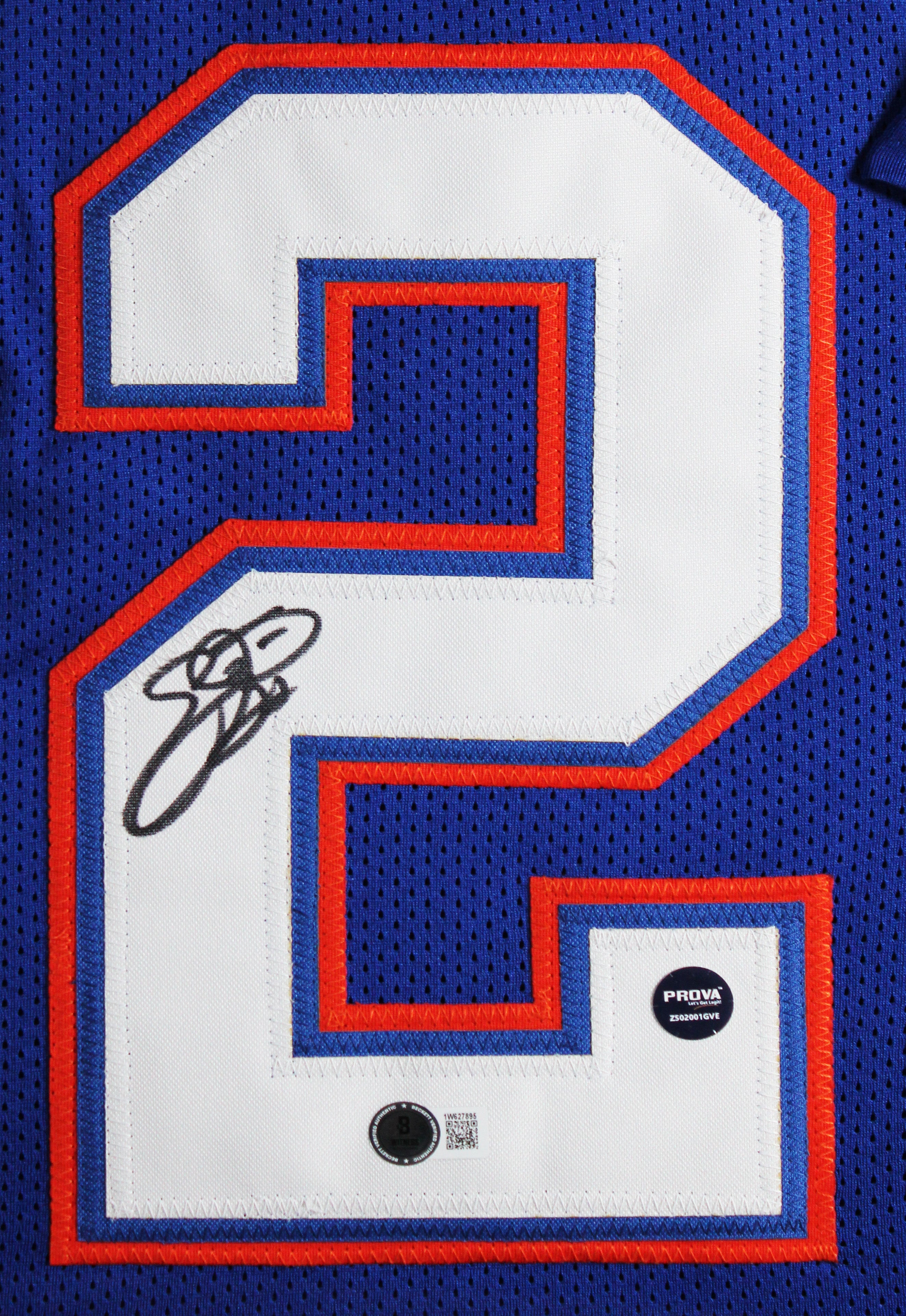 Florida Emmitt Smith Authentic Signed Blue Pro Style Framed Jersey BAS Witnessed