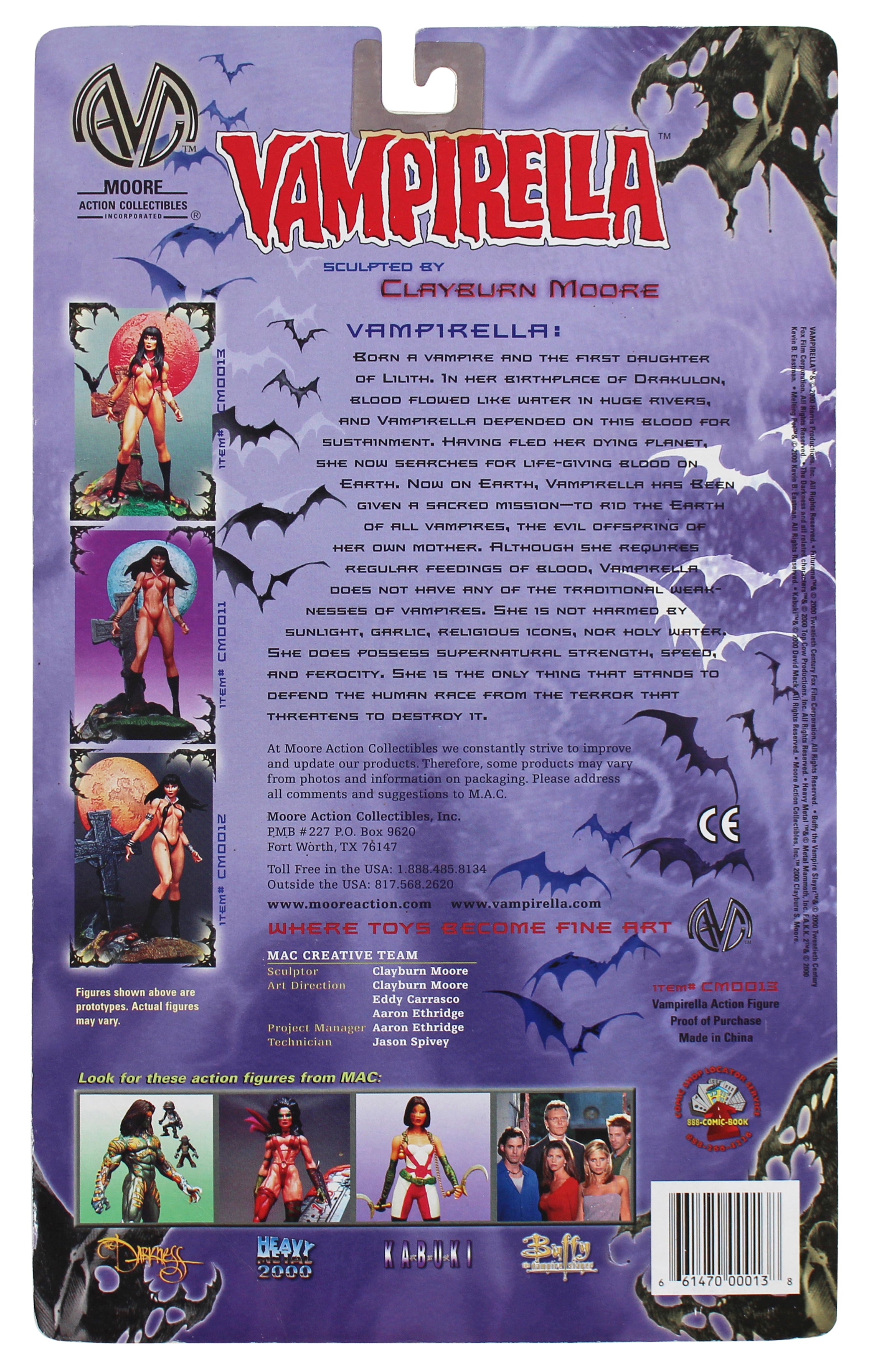 Vampirella Julie Strain Moore Action Collectibles Action Figure Playset 1