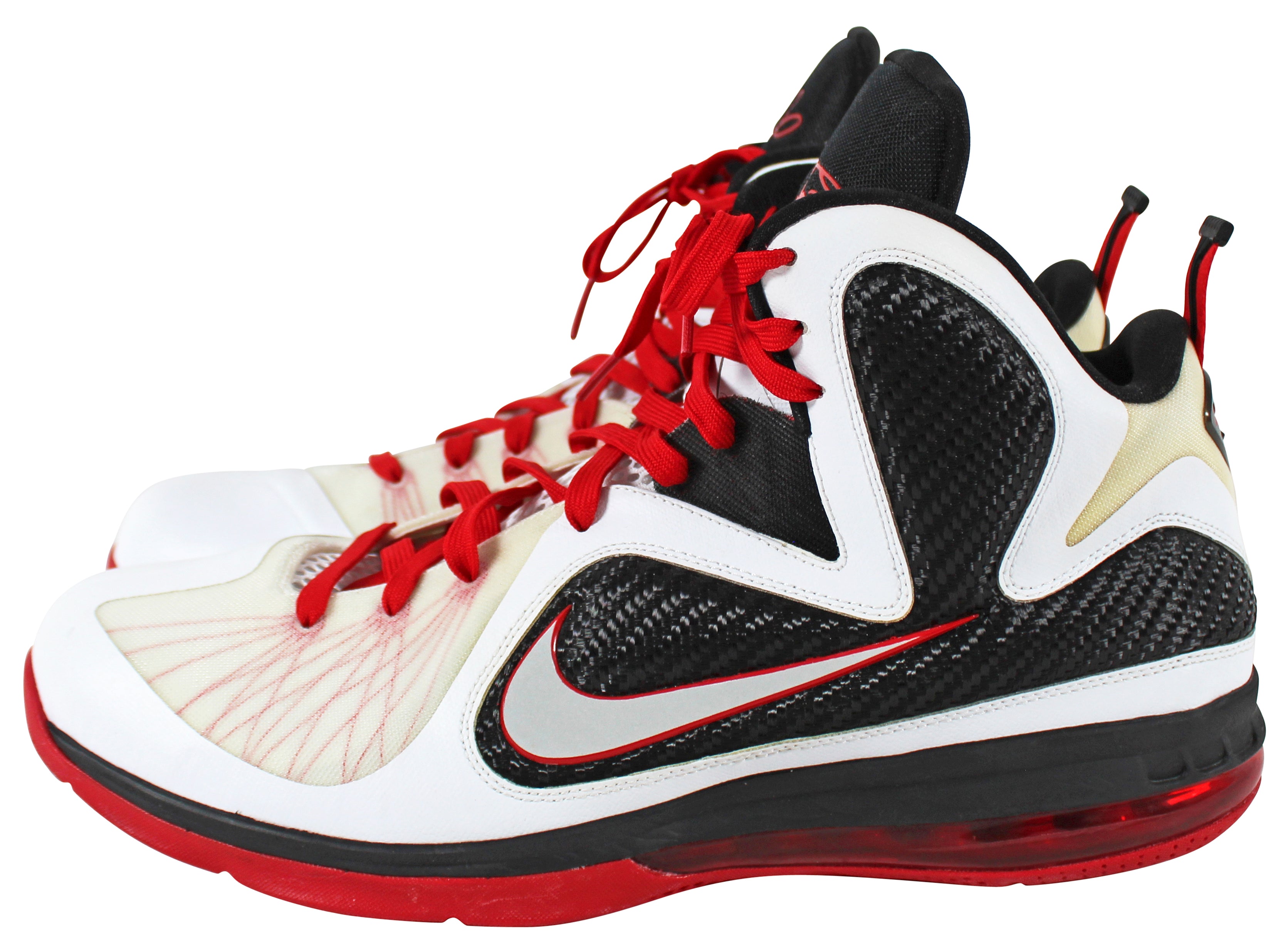 Heat LeBron James 2012 Game Worn Nike LeBron IX Size 16 Shoes RGU LOA