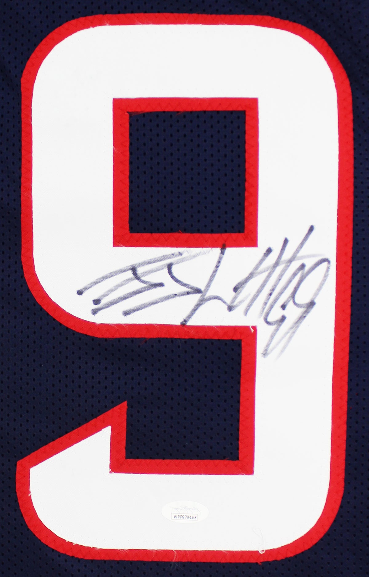 J.J. Watt Authentic Signed Navy Blue Pro Style Jersey Autographed JSA Witness