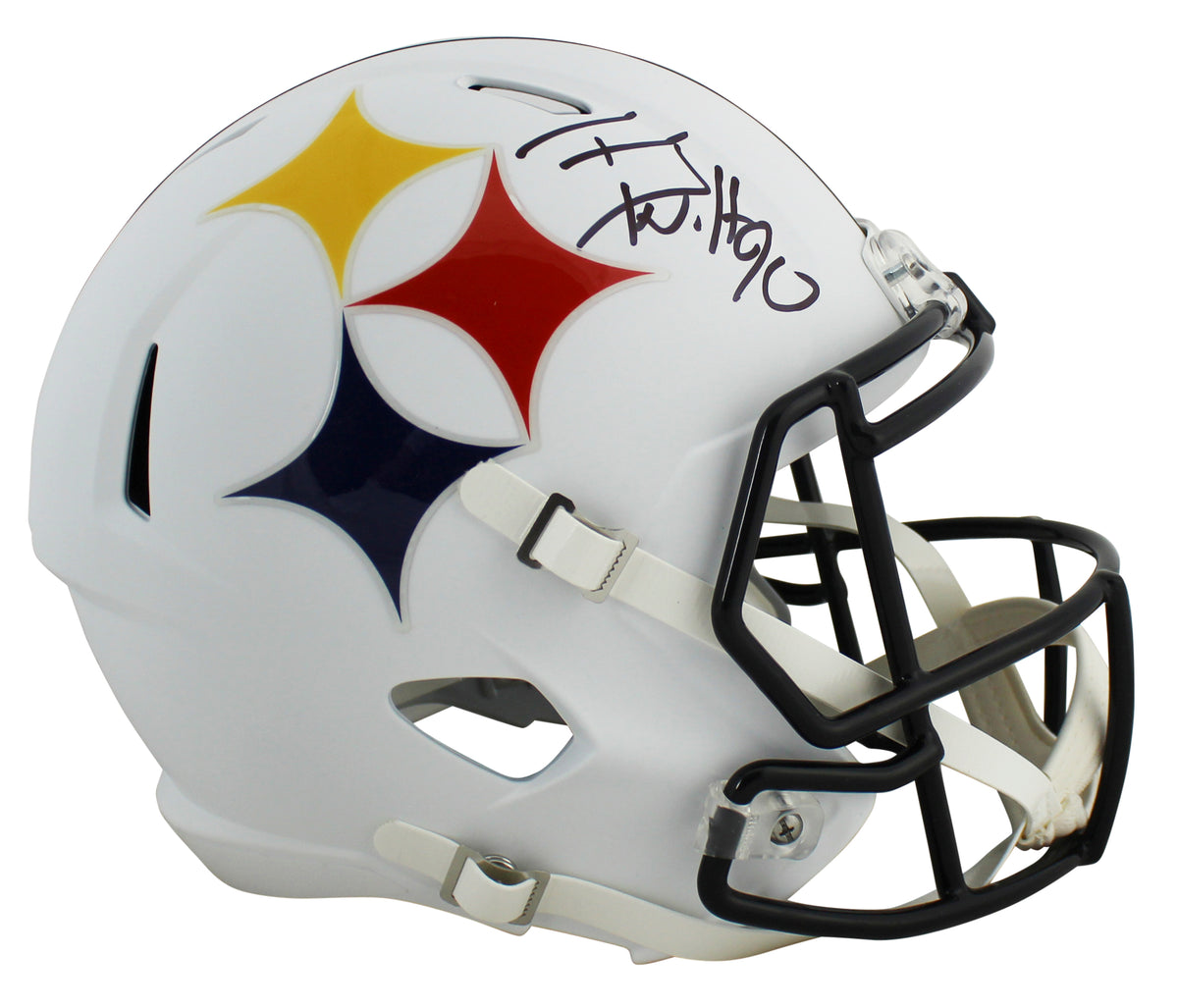 Steelers T.J. Watt Signed AMP Full Size Speed Rep Helmet Autographed JSA Witness