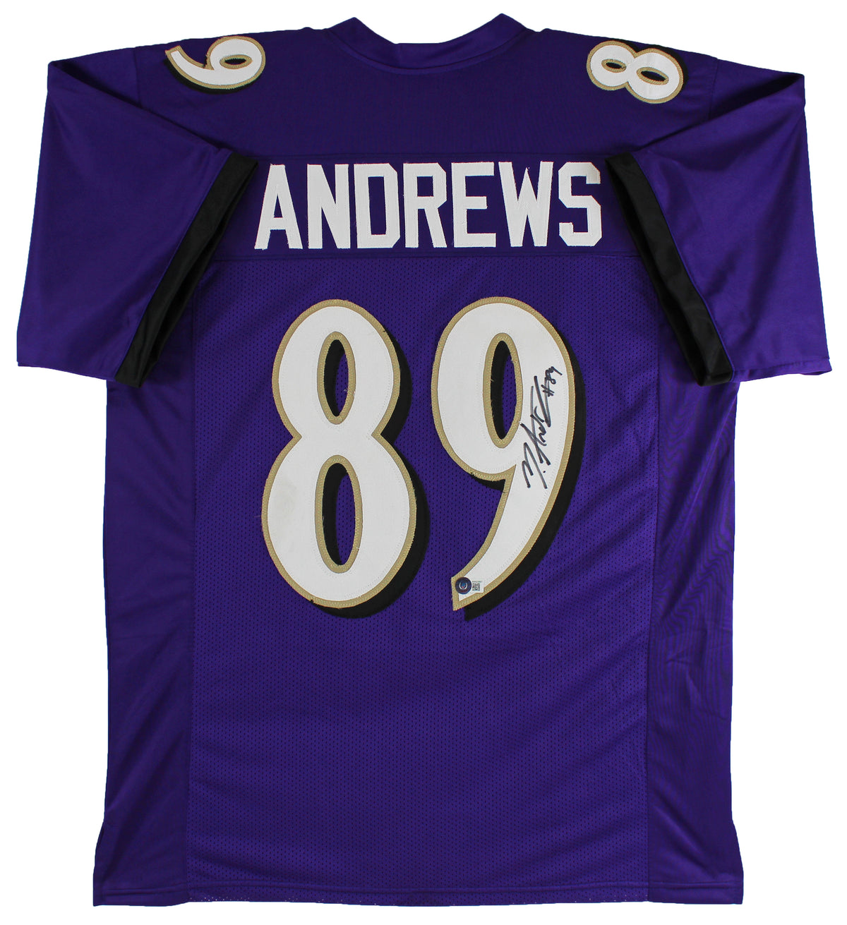 Mark Andrews Authentic Signed Purple Pro Style Jersey Autographed BAS Witnessed