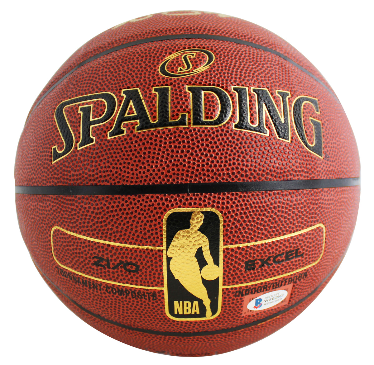 Lakers Magic Johnson & Shaquille O'Neal Signed Spalding Basketball BAS Witnessed