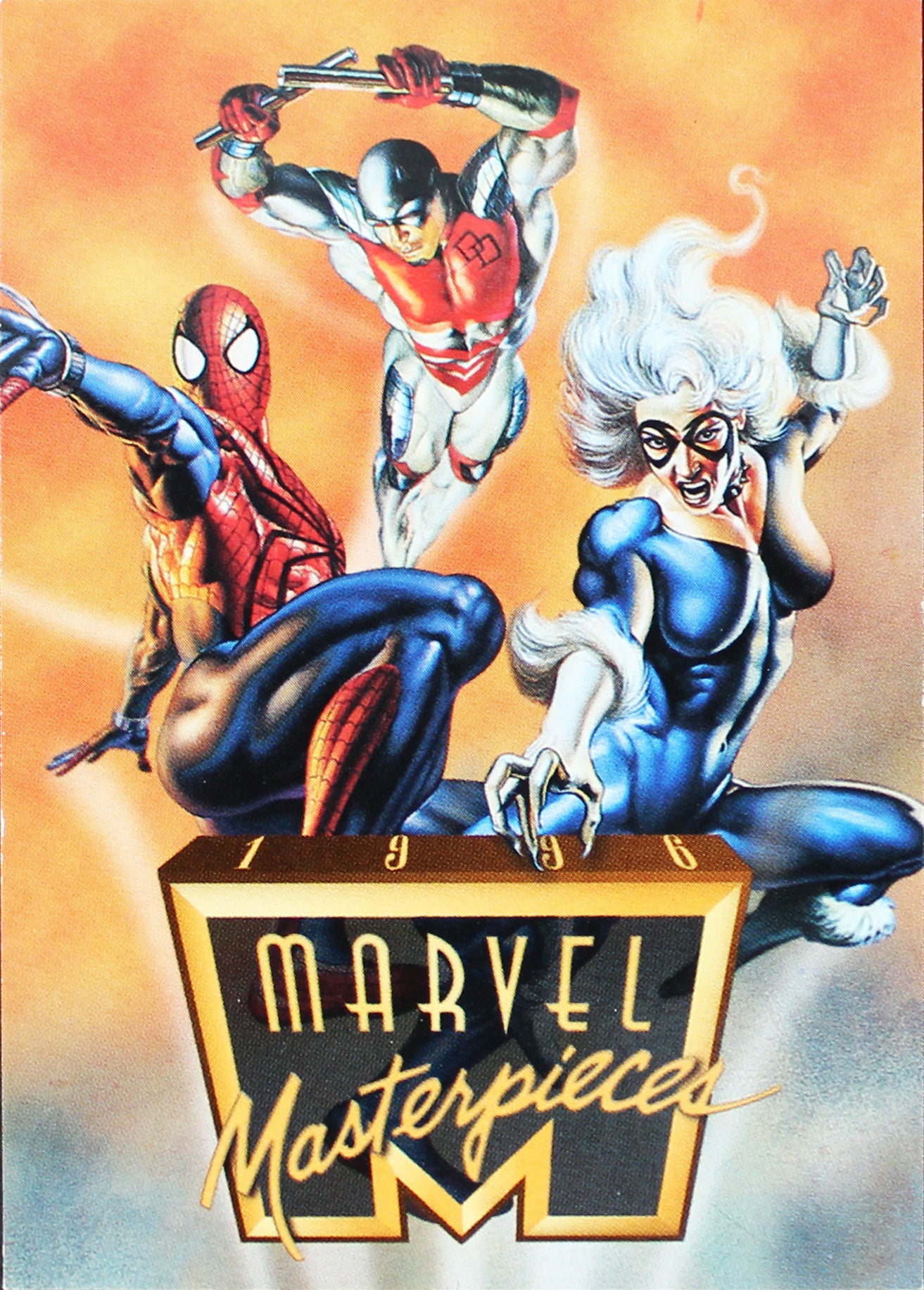 1996 Marvel Masterpieces Checklist Un-signed