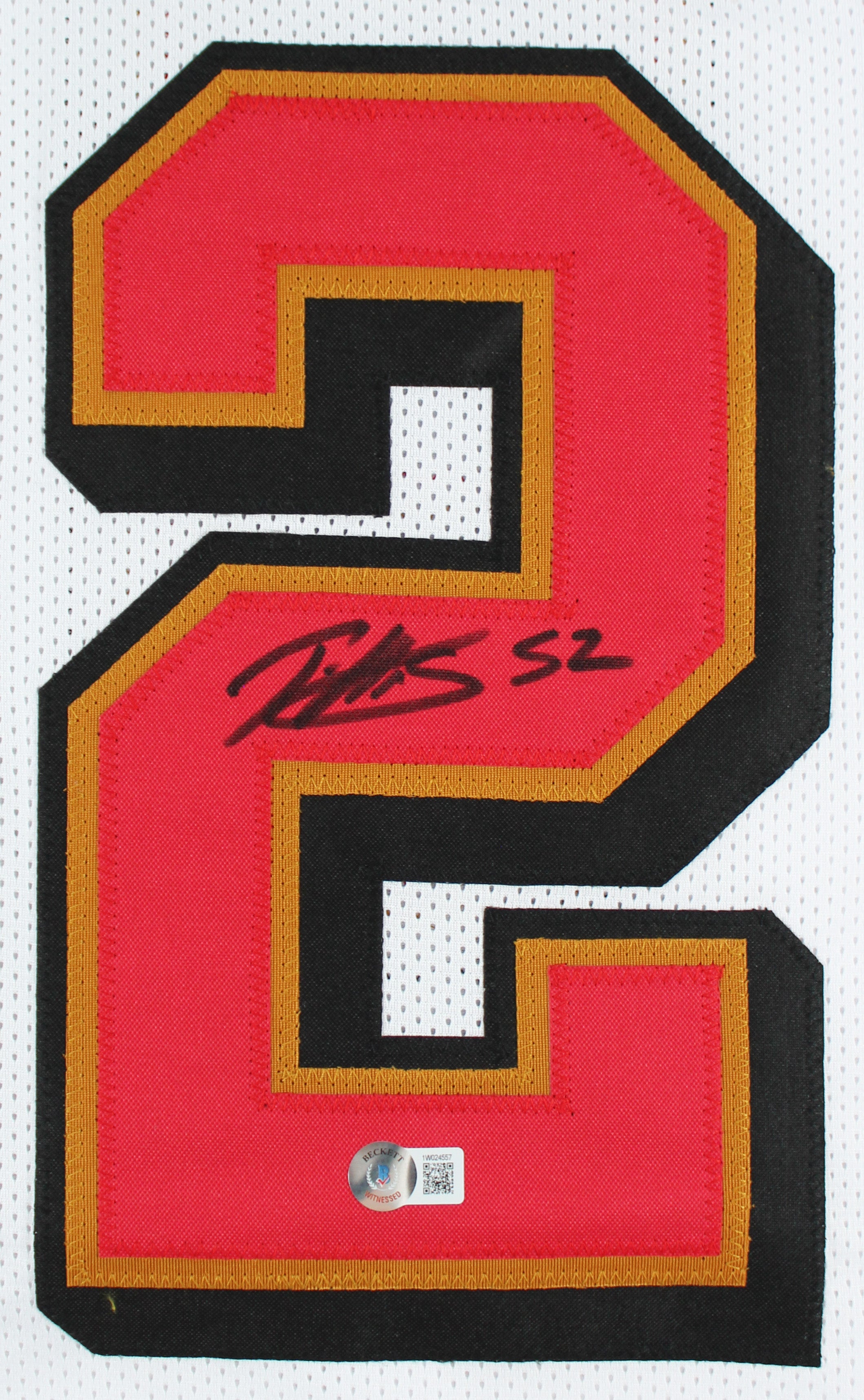 Patrick Willis Authentic Signed White Throwback Pro Style Jersey BAS Witnessed