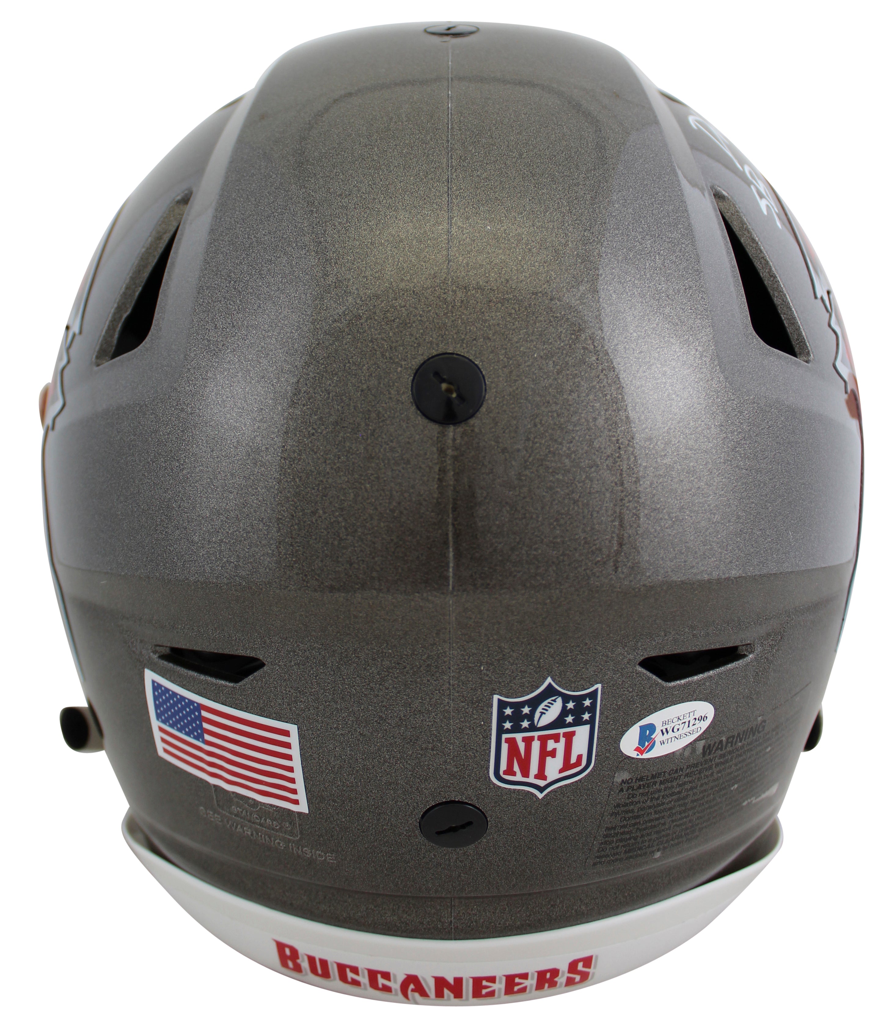 Buccaneers Devin White SB LV Champs Signed Speed Flex Full Size Helmet BAS Wit
