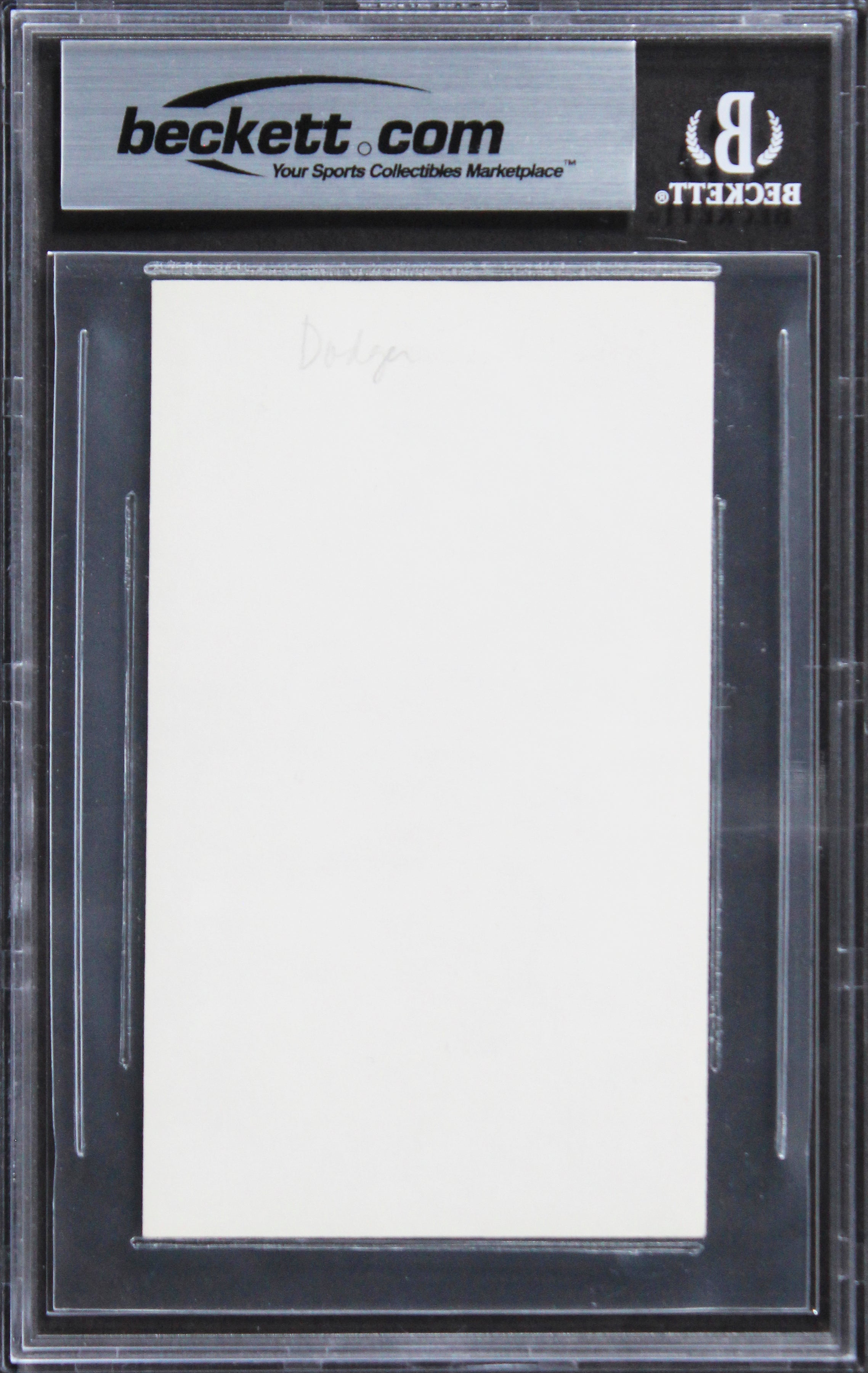 Tigers Kirk Gibson Authentic Signed 3x5 Index Card Autographed BAS Slabbed