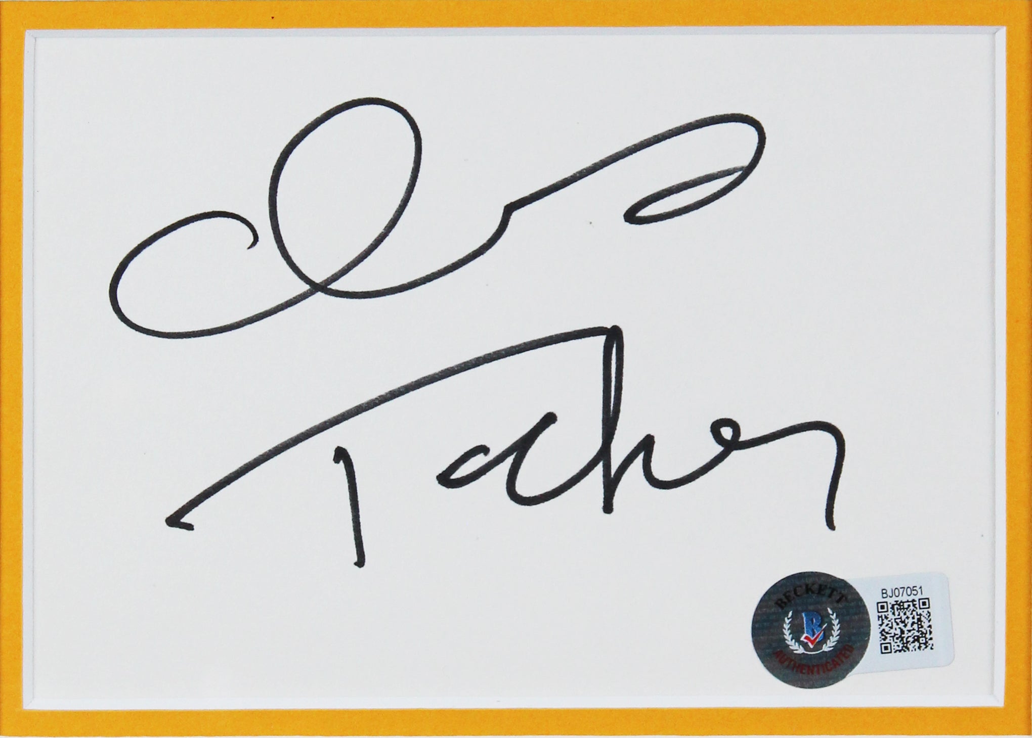 Chris Tucker Friday Authentic Signed & Framed 4x6 Index Card BAS #BJ07051