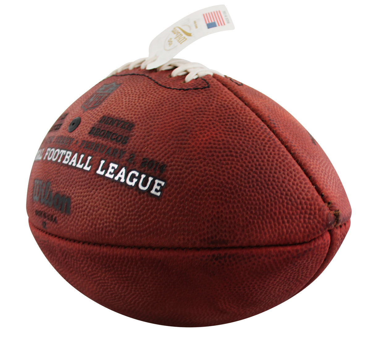 Wilson Super Bowl XLVIII Seahawks vs. Broncos "The Duke" Nfl Football Un-signed