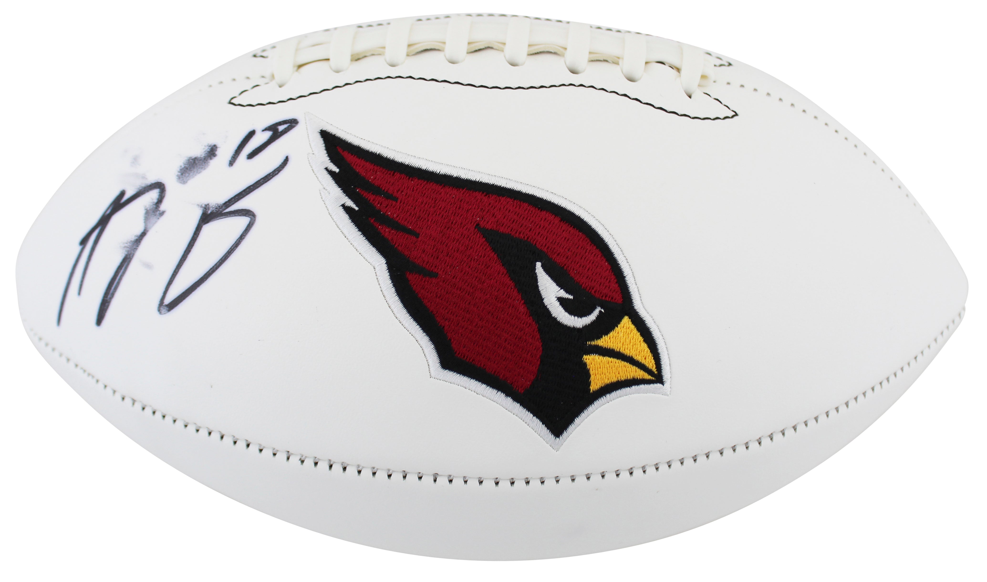 Cardinals A.J. Green Authentic Signed White Panel Logo Football BAS Wit #WX52883