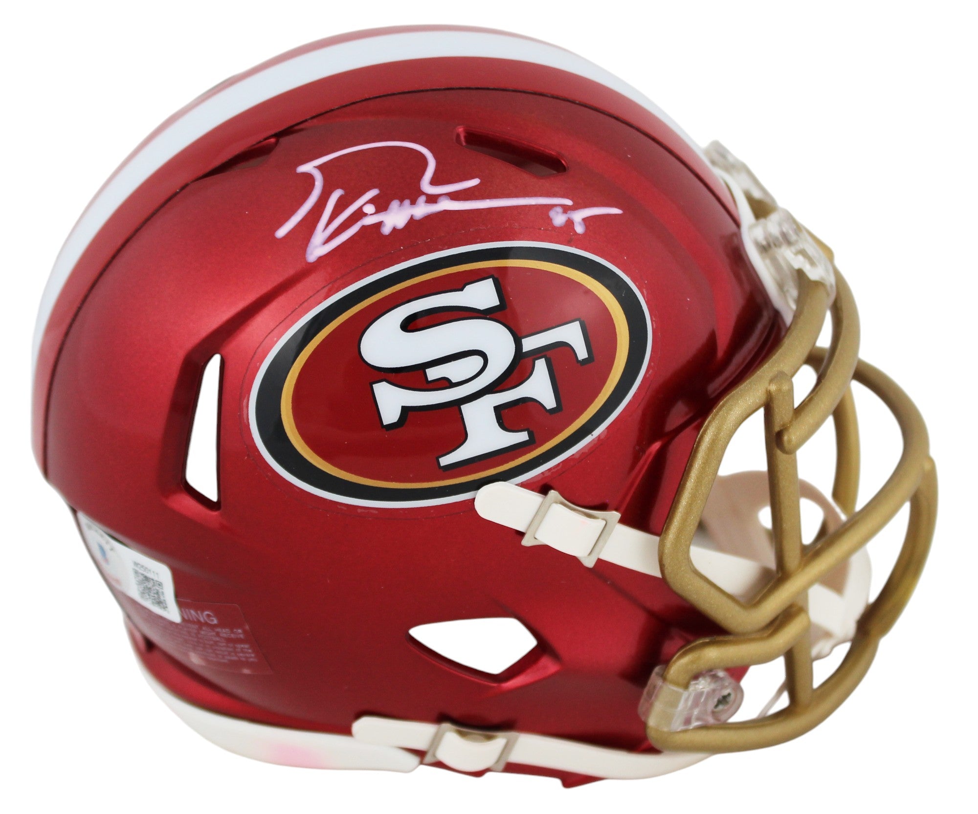 49ers George Kittle Authentic Signed Flash Speed Mini Helmet BAS Wit #W250111