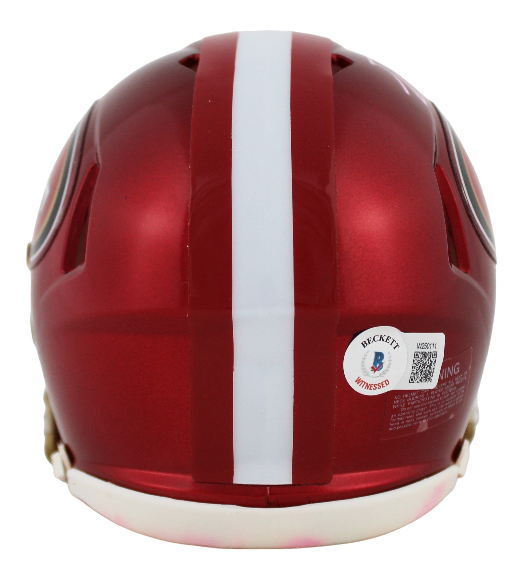 49ers George Kittle Authentic Signed Flash Speed Mini Helmet BAS Wit #W250111