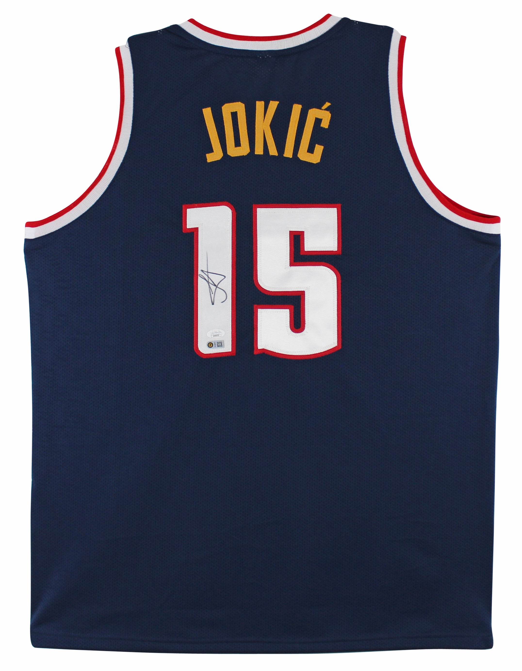 ** HOLIDAY DOORBUSTER ** Nikola Jokic Authentic Signed Navy Blue Pro Style Jersey Autographed JSA