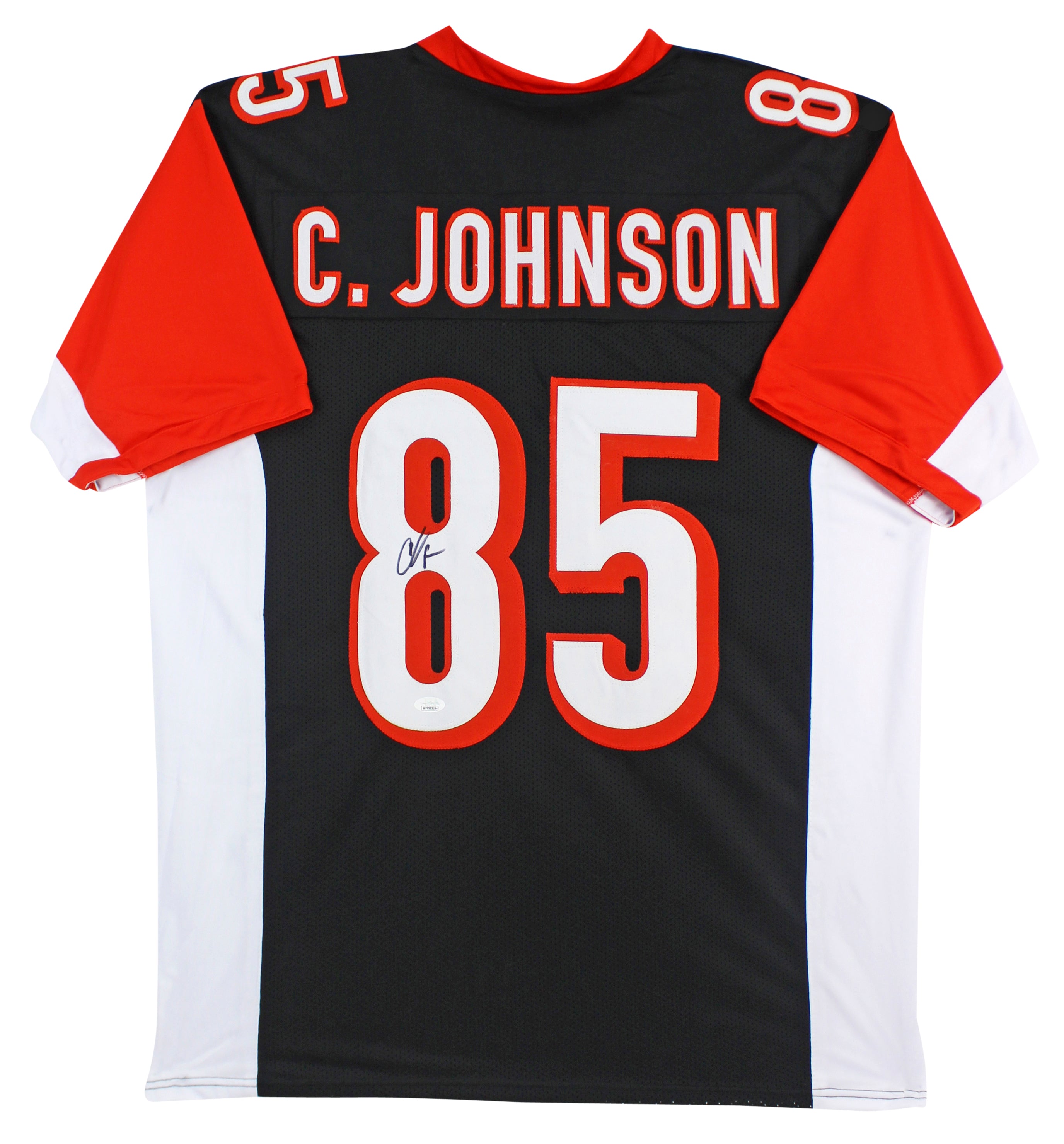 Chad Johnson Authentic Signed Black Pro Style Jersey Autographed JSA Witness