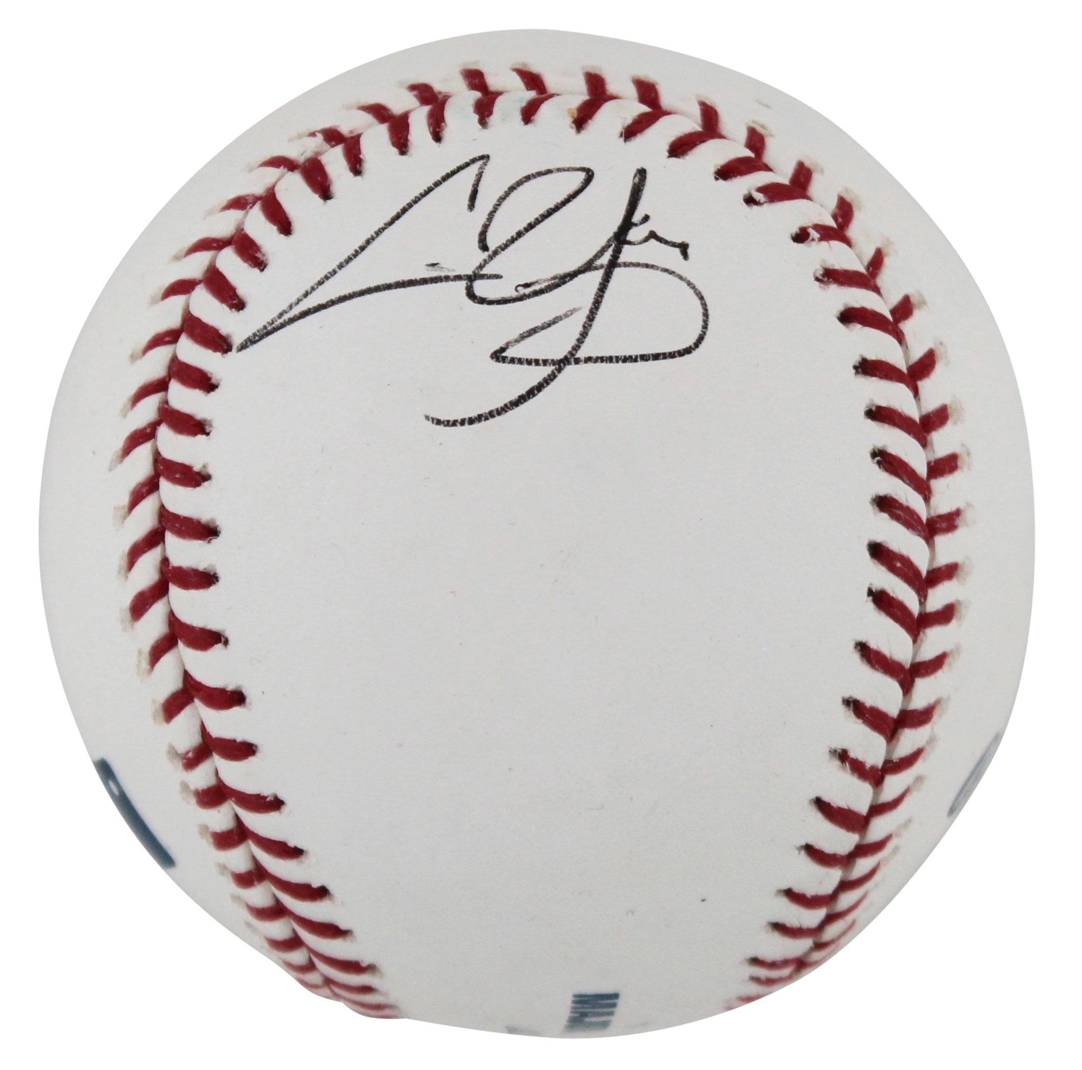 Rangers Chris Young Authentic Signed Oml Baseball Autographed BAS #BK12650