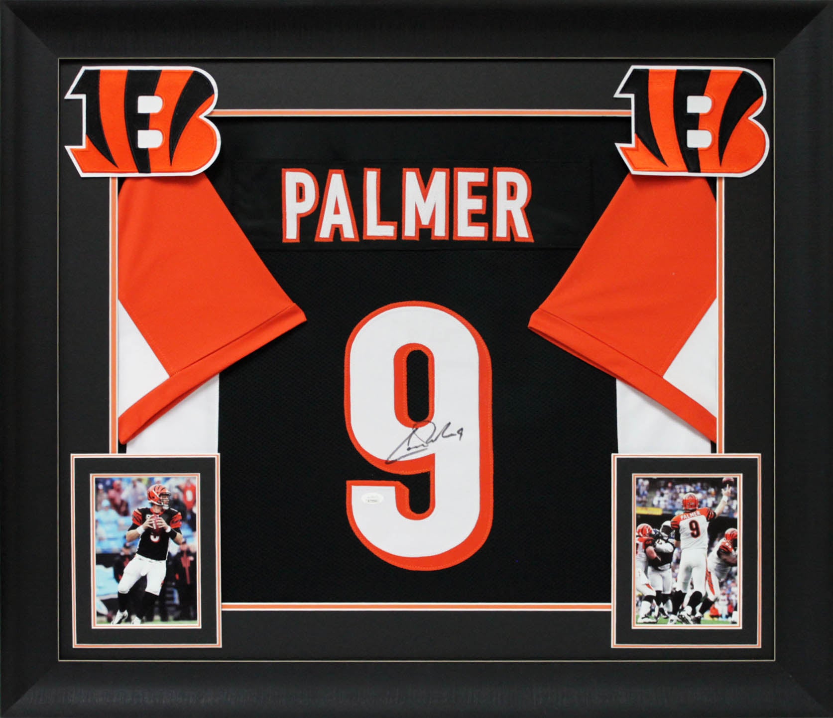 Carson Palmer Authentic Signed Black Pro Style Framed Jersey BAS Witnessed