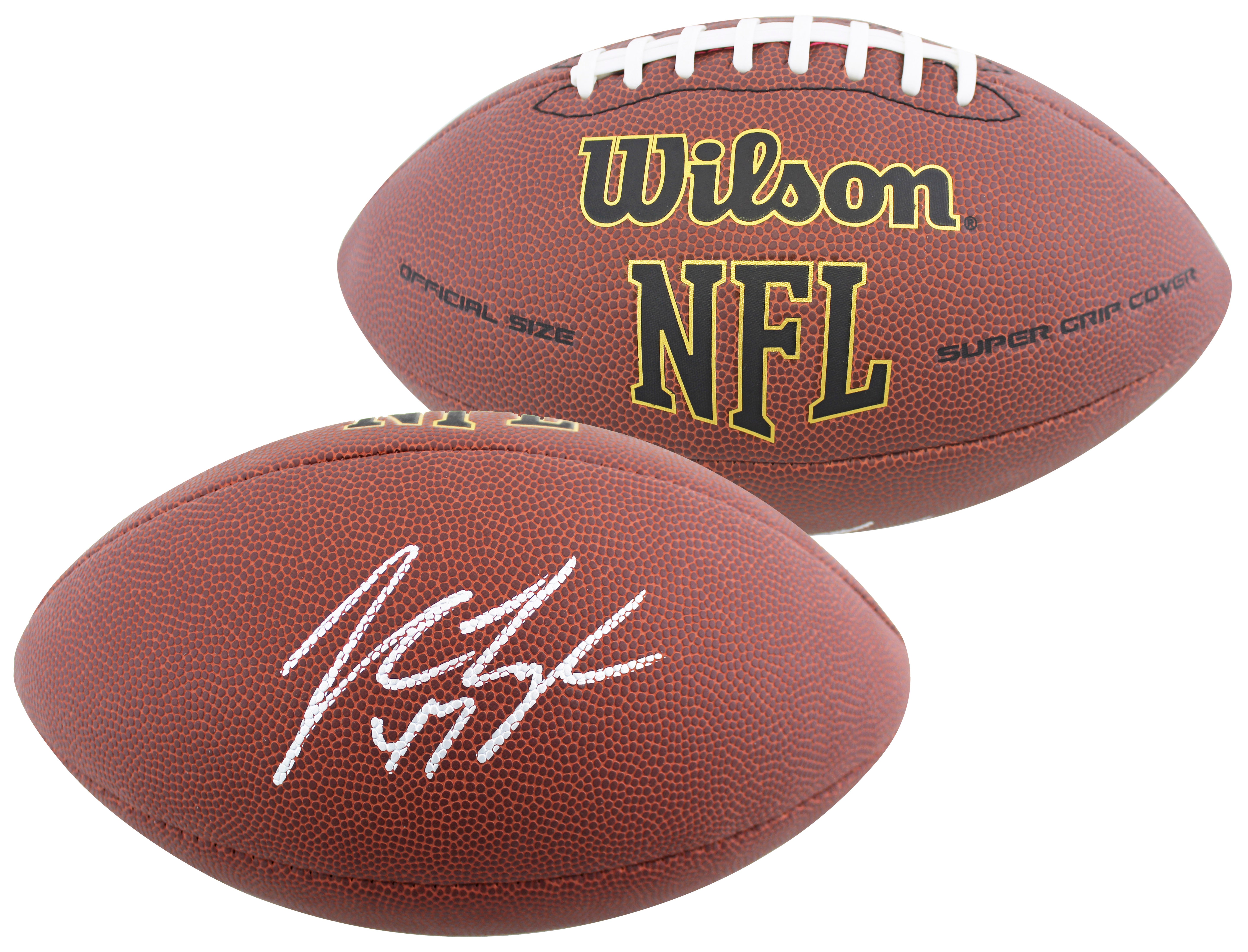 Buccaneers John Lynch Authentic Signed Wilson Super Grip Football BAS Witnessed