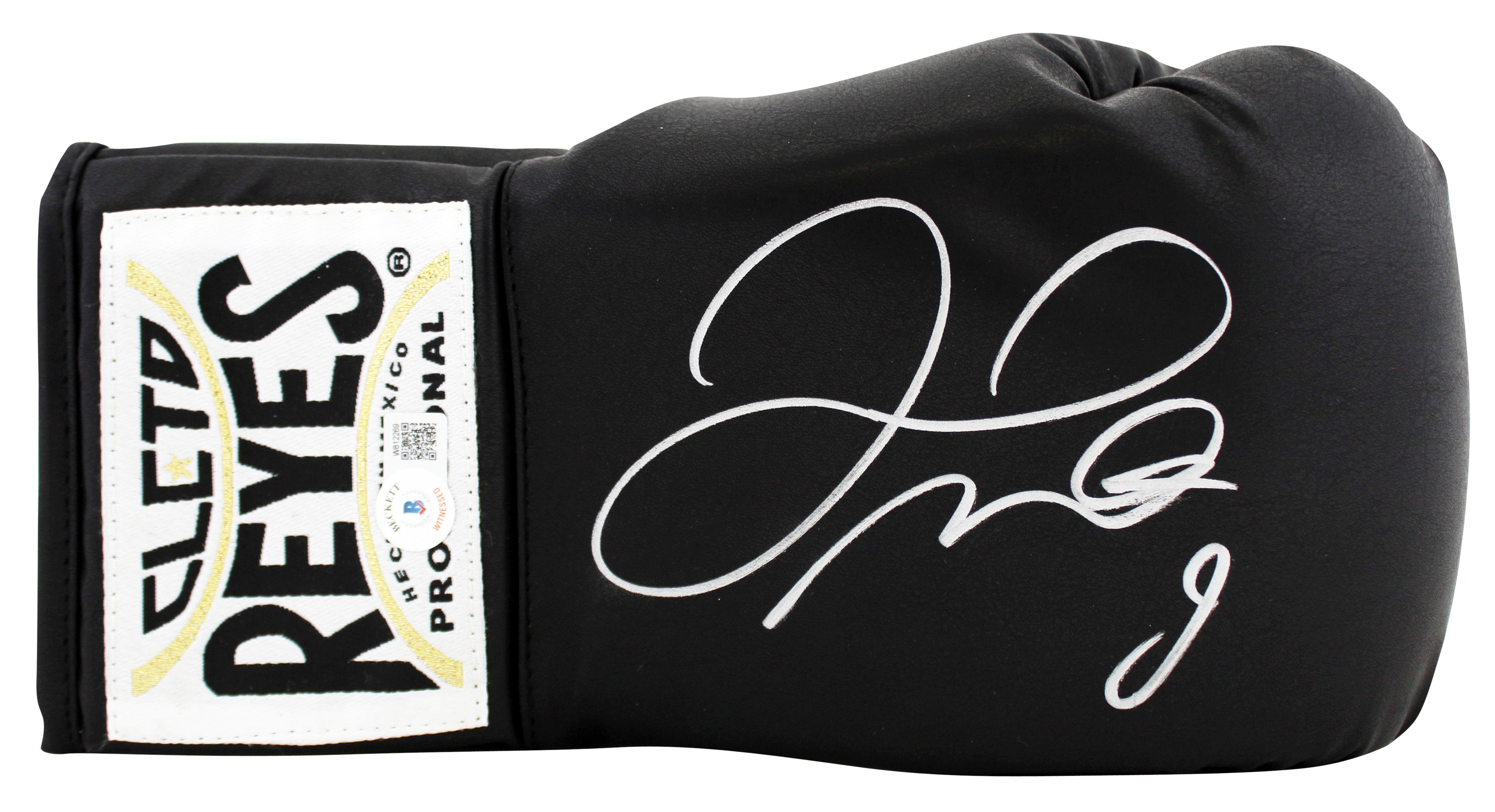 Floyd Mayweather Signed Black Right Hand Cleto Reyes Boxing Glove BAS Witnessed