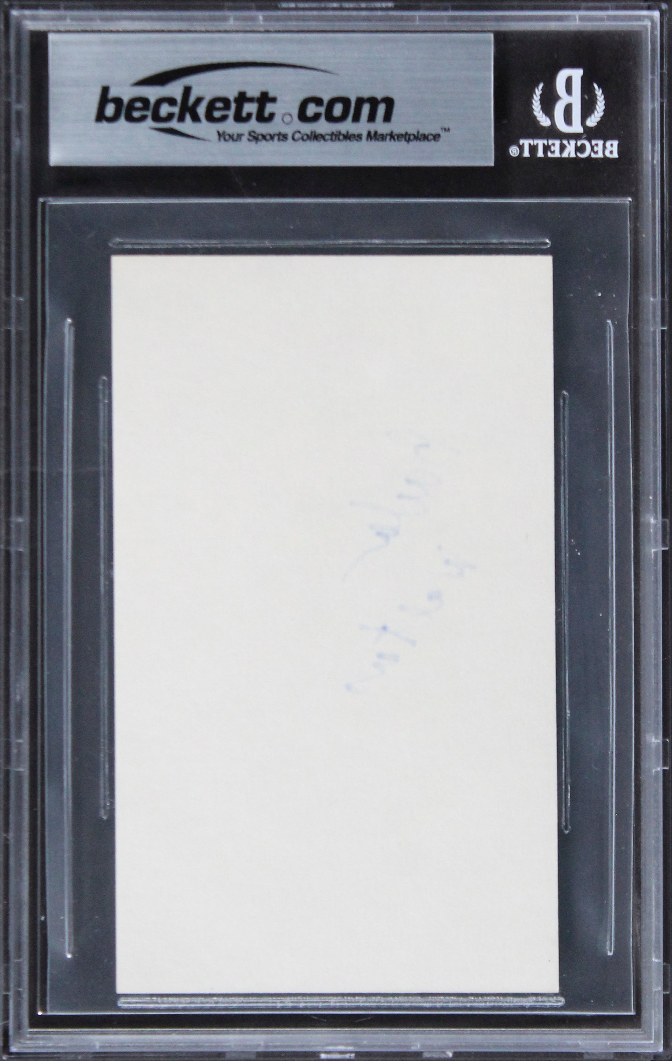 Barbara Walters The View Authentic Signed 3x5 Index Card BAS Slabbed 1