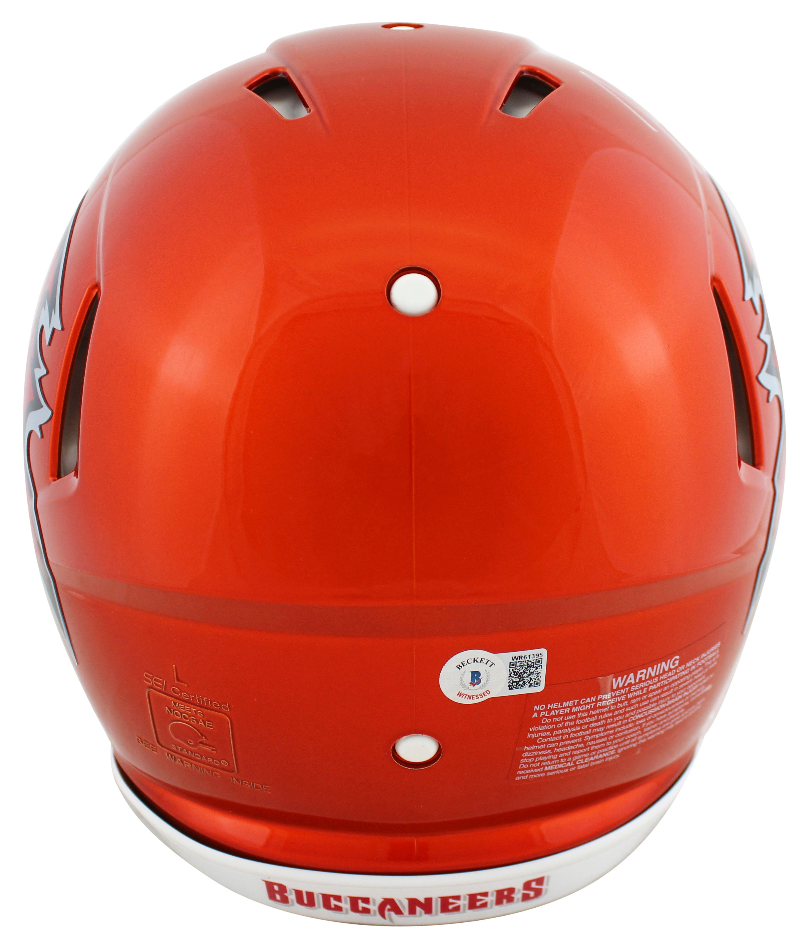 Bucs John Lynch "HOF '21"  Signed Flash Full Size Speed Proline Helmet BAS Wit