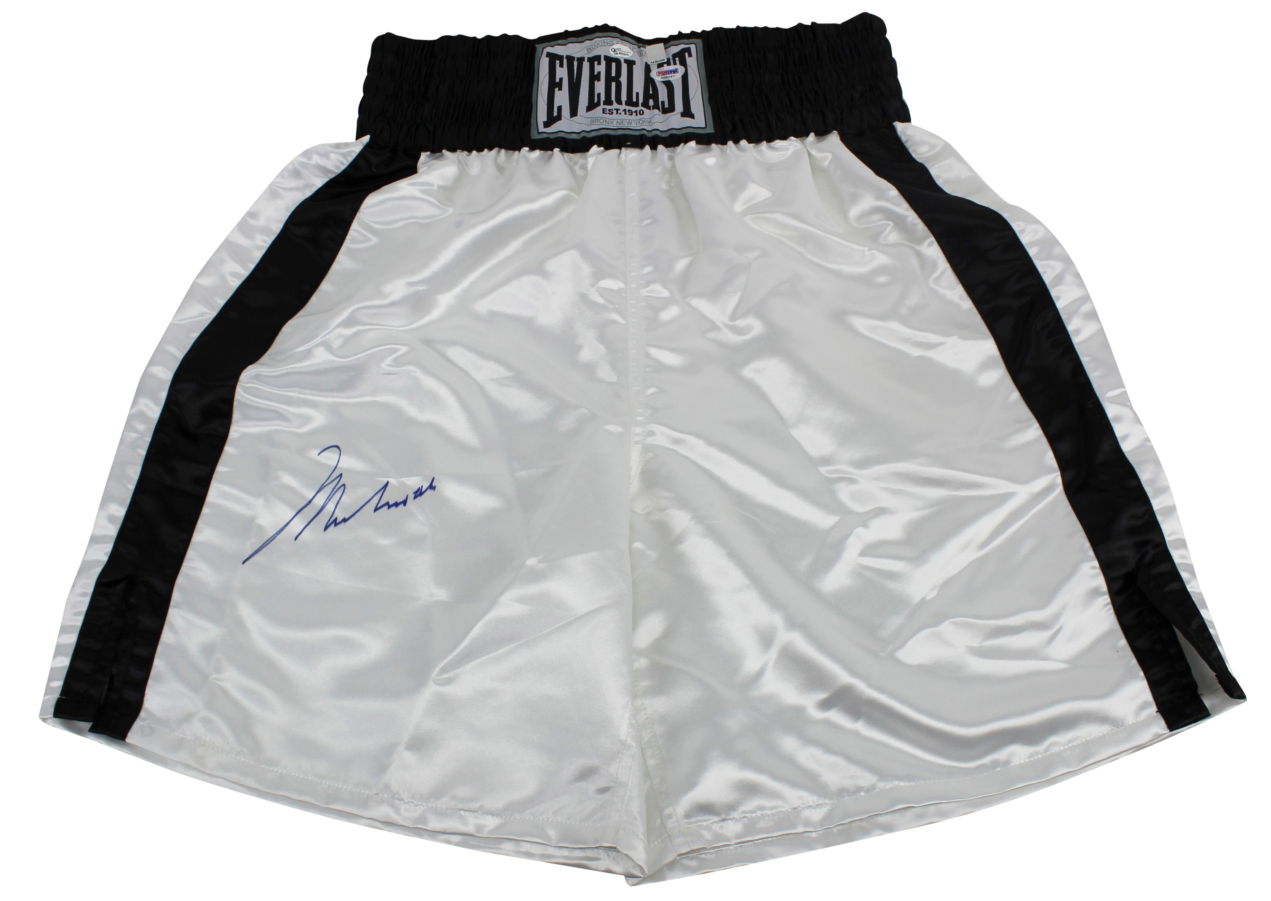 Muhammad Ali Authentic Signed White Everlast Boxing Trunks PSA/DNA #T08067